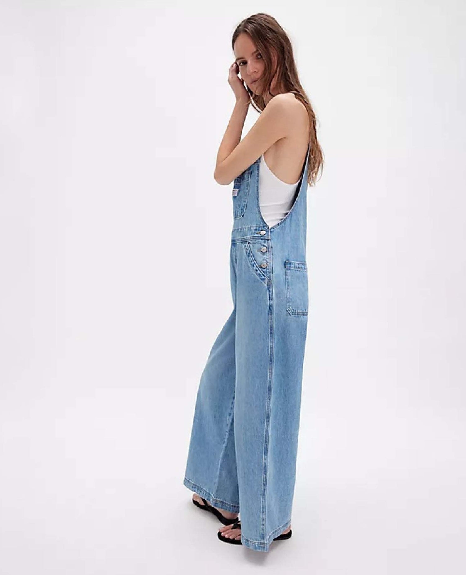XL Overall Light Invested Indigo