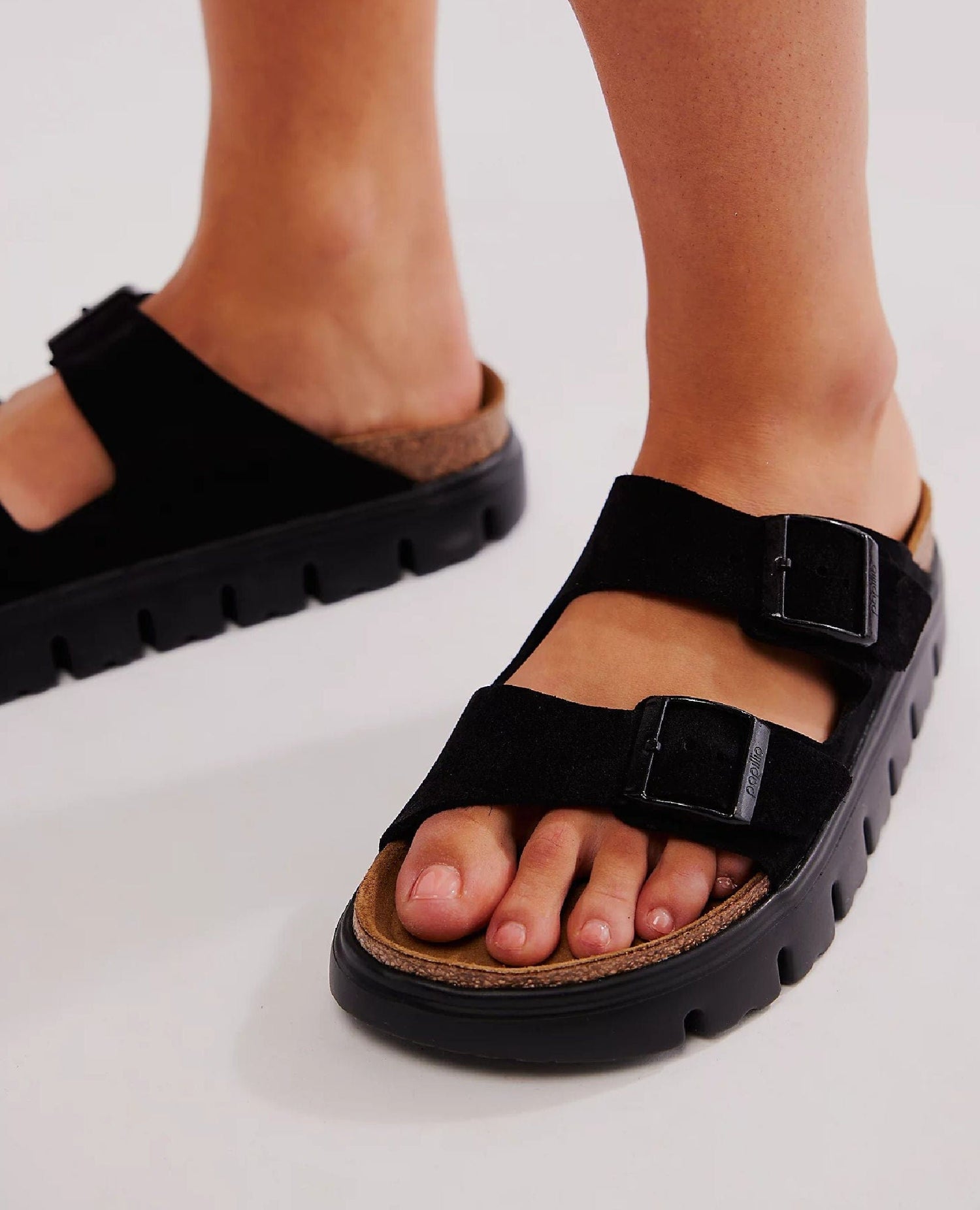 Birk Arizona Chunky Black Suede