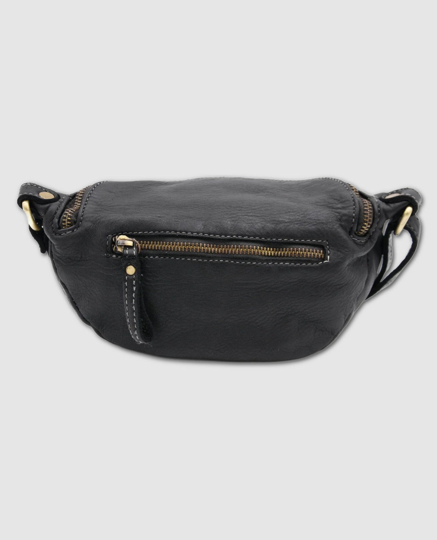 Avery Leather Crossbody Black