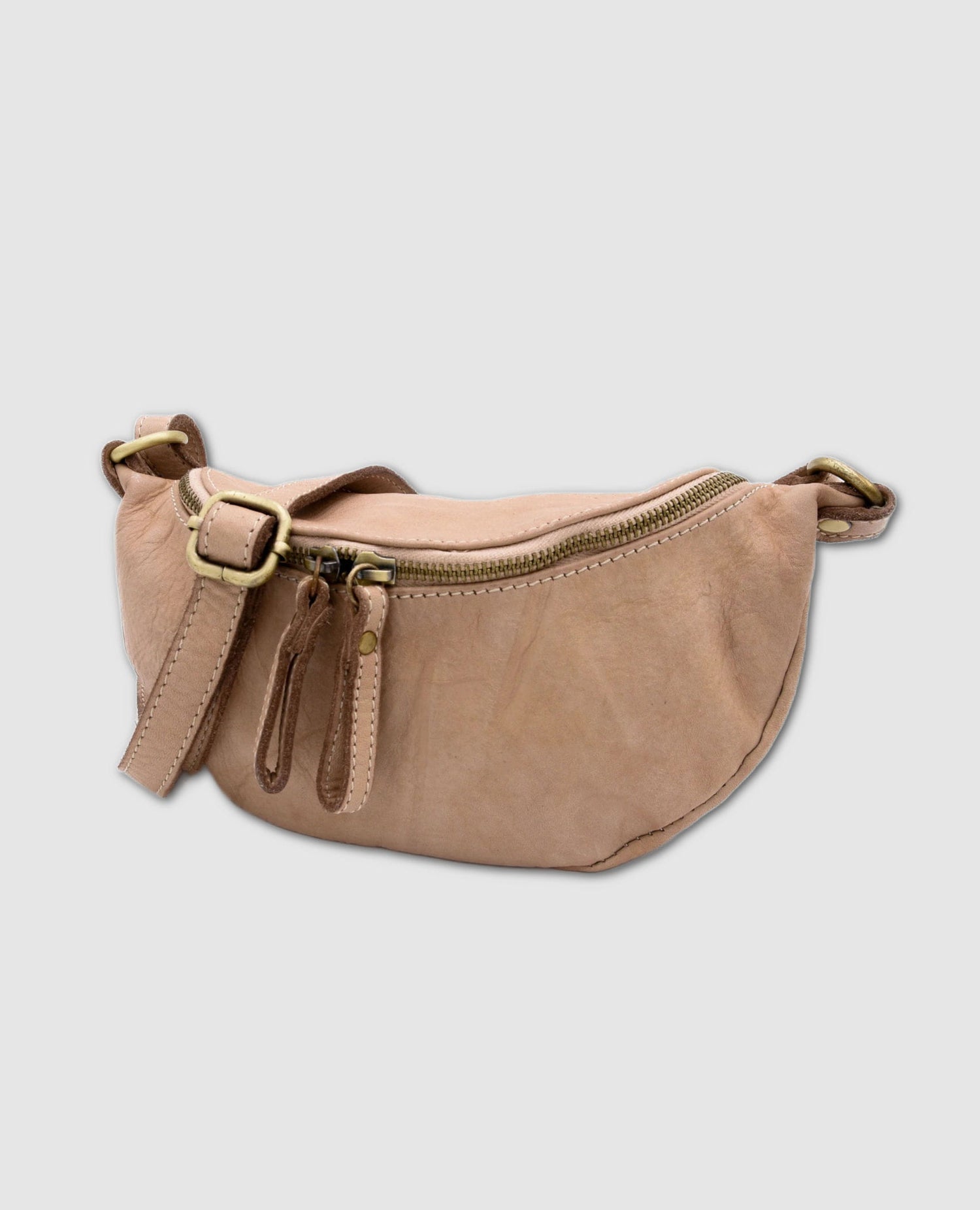Avery Leather Crossbody Light Taupe