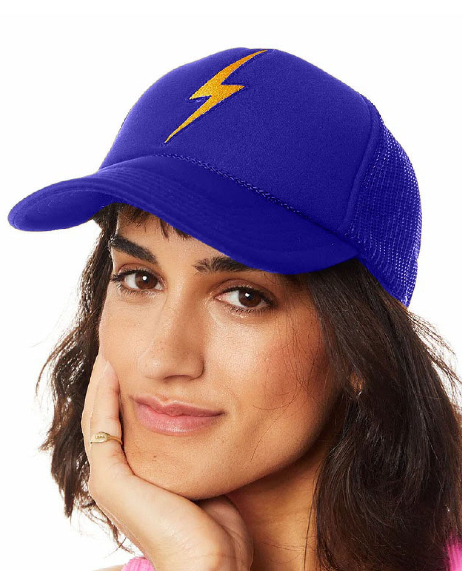 AN Royal Blue Bolt Hat