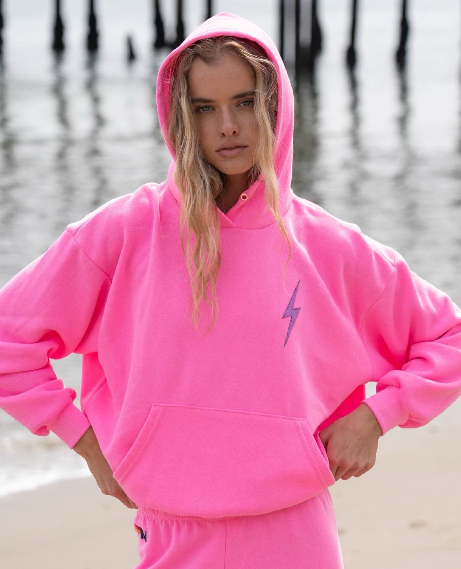 AN Bolt Hoodie Pink