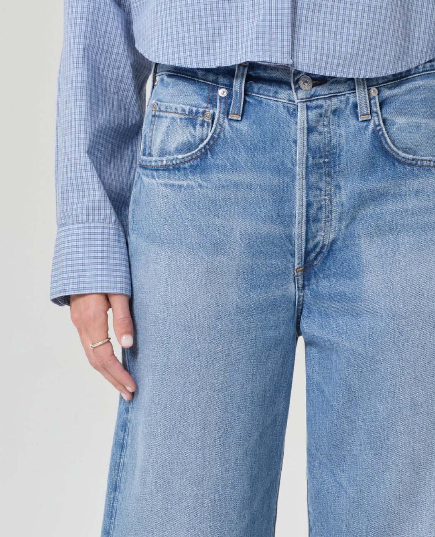 Ayla Wide Rigid Jeans Cupid