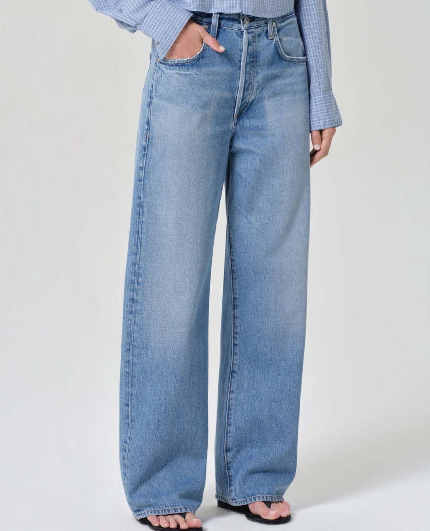 Ayla Wide Rigid Jeans Cupid