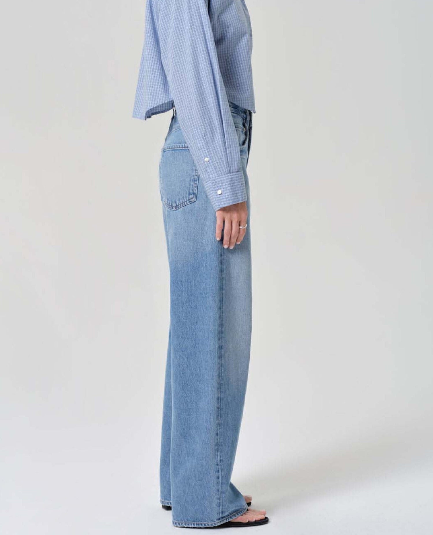 Ayla Wide Rigid Jeans Cupid
