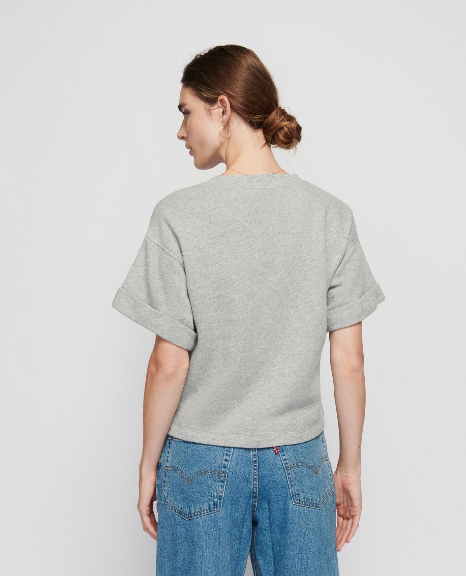 Bane Sweatshirt Top Heather Grey