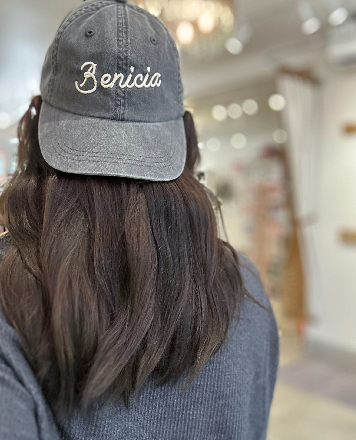 Benicia Vintage Baseball Hat Charcoal