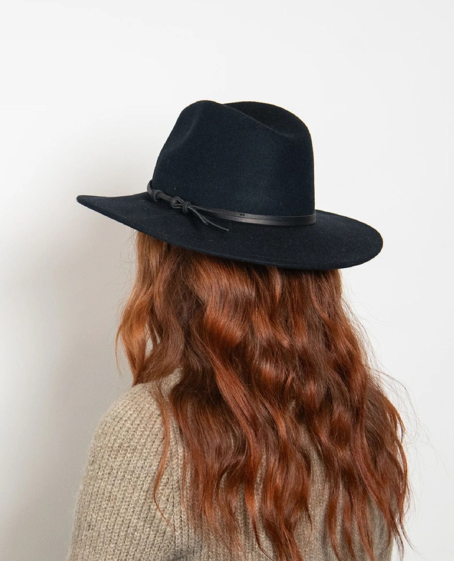 Billie Felt Fedora Black