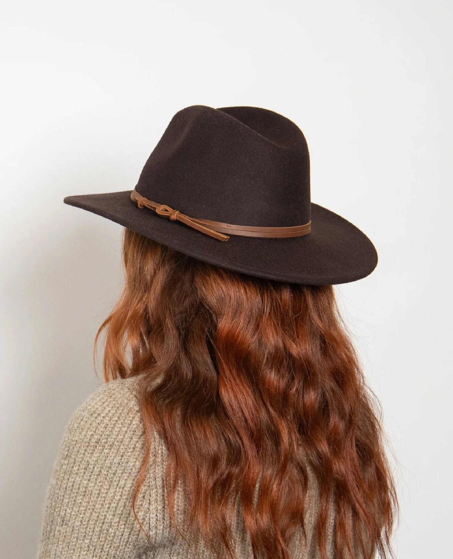 Restocked Billie Felt Fedora Brown