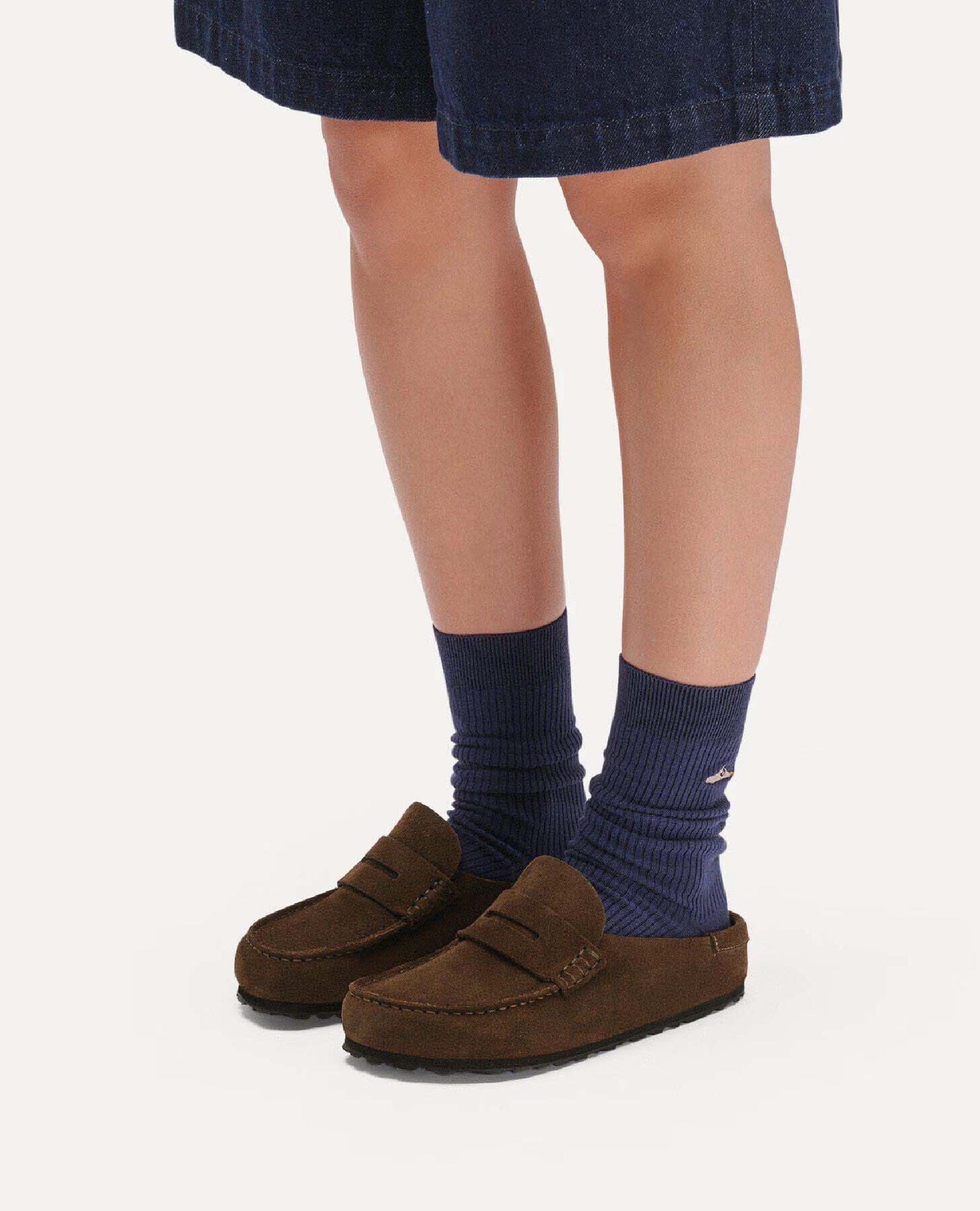 Naples Slide Loafer Suede Brown