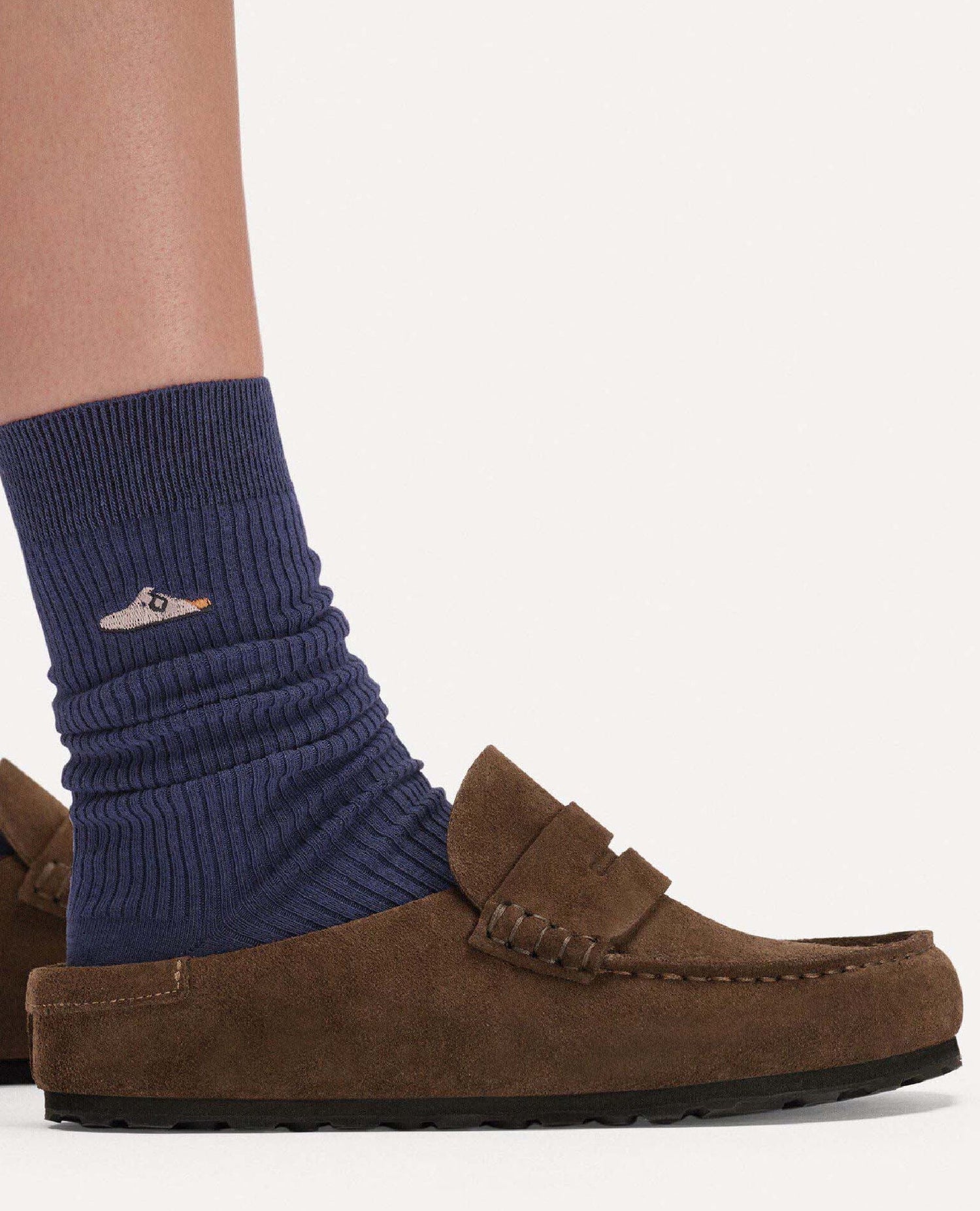 Naples Slide Loafer Suede Brown