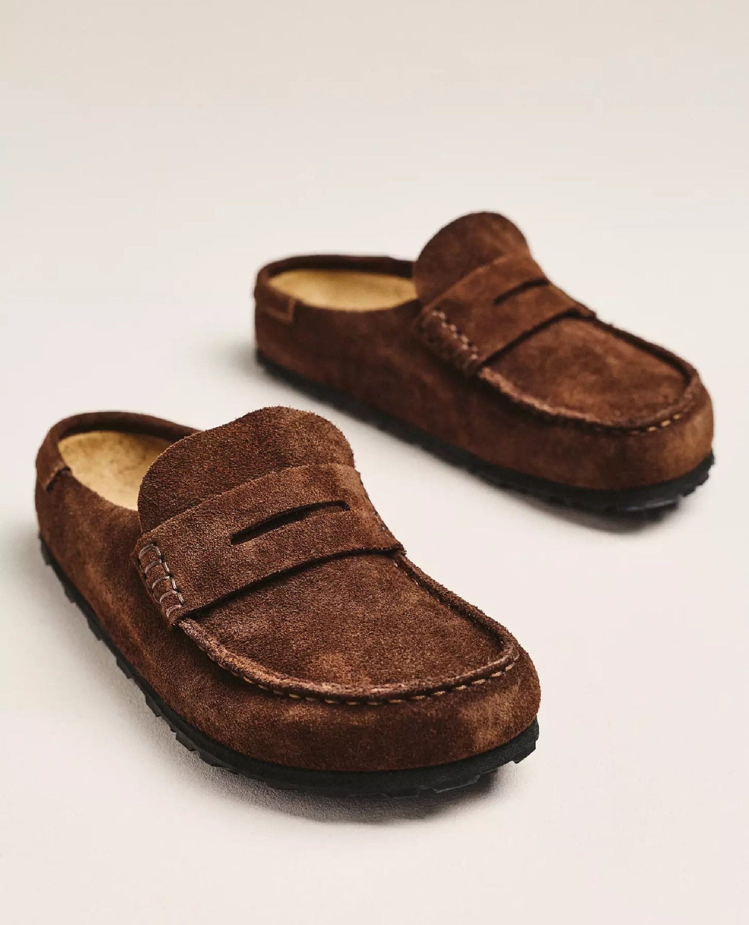 Naples Slide Loafer Suede Brown