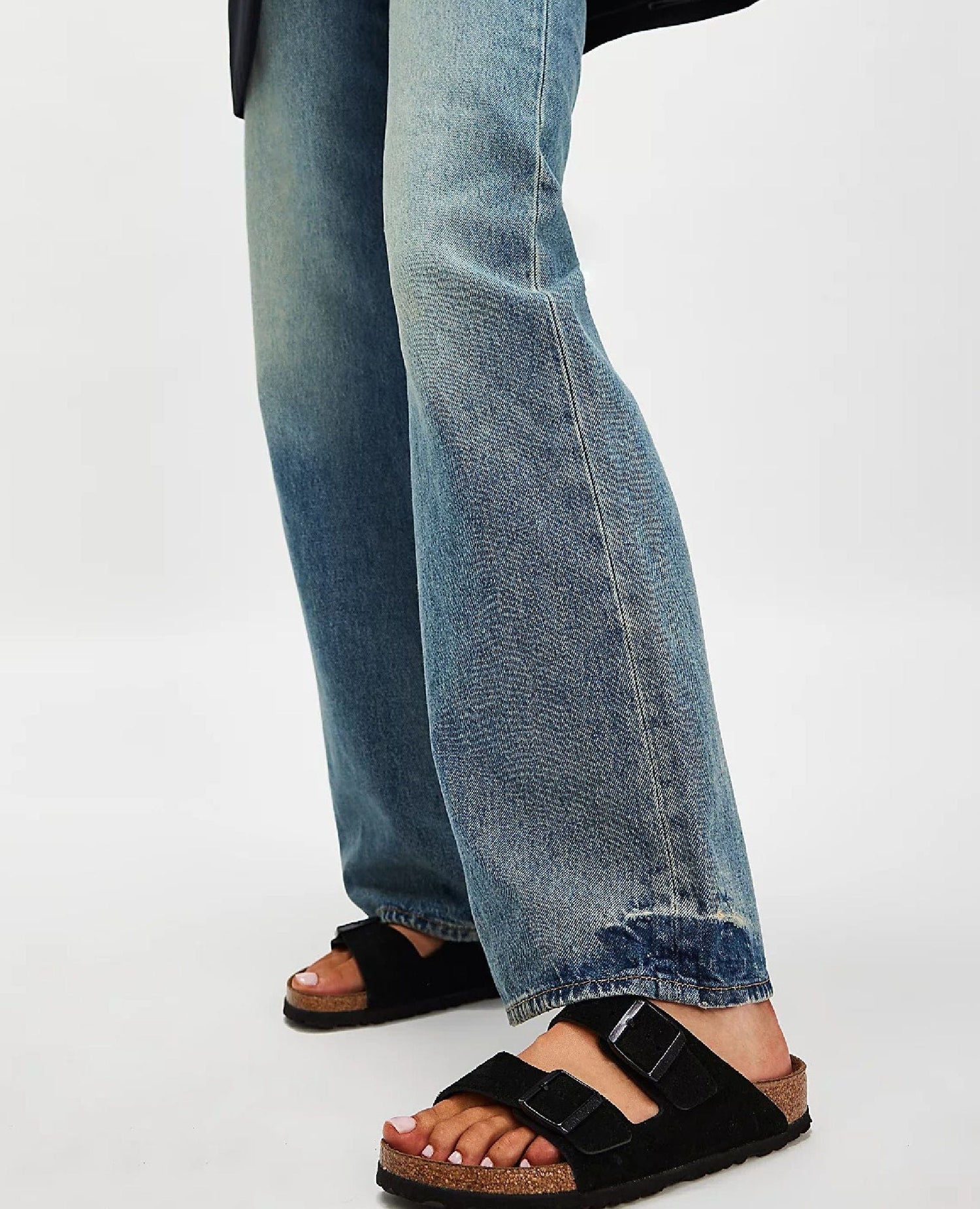 Birk Arizona Black Suede Original Sandal