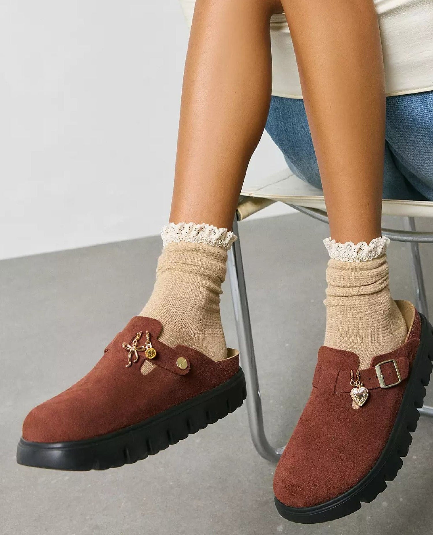 Birk Boston Chunky Tea Suede
