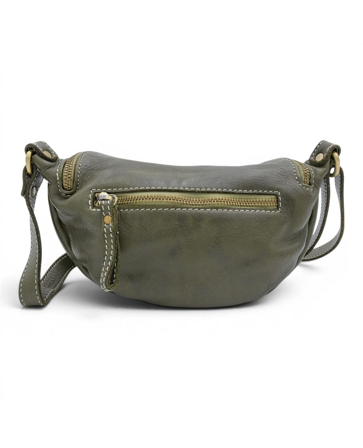Avery Mini Leather Crossbody Olive