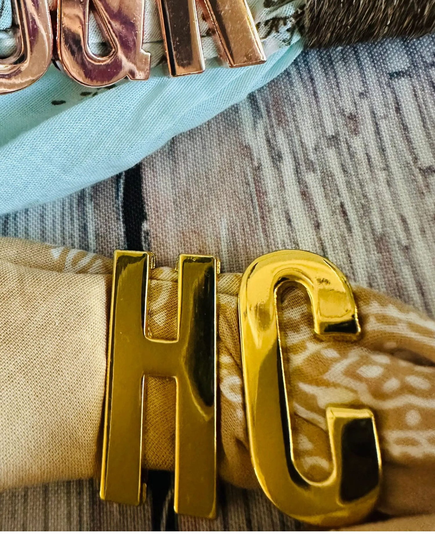 Gold Assorted Bandana Charms