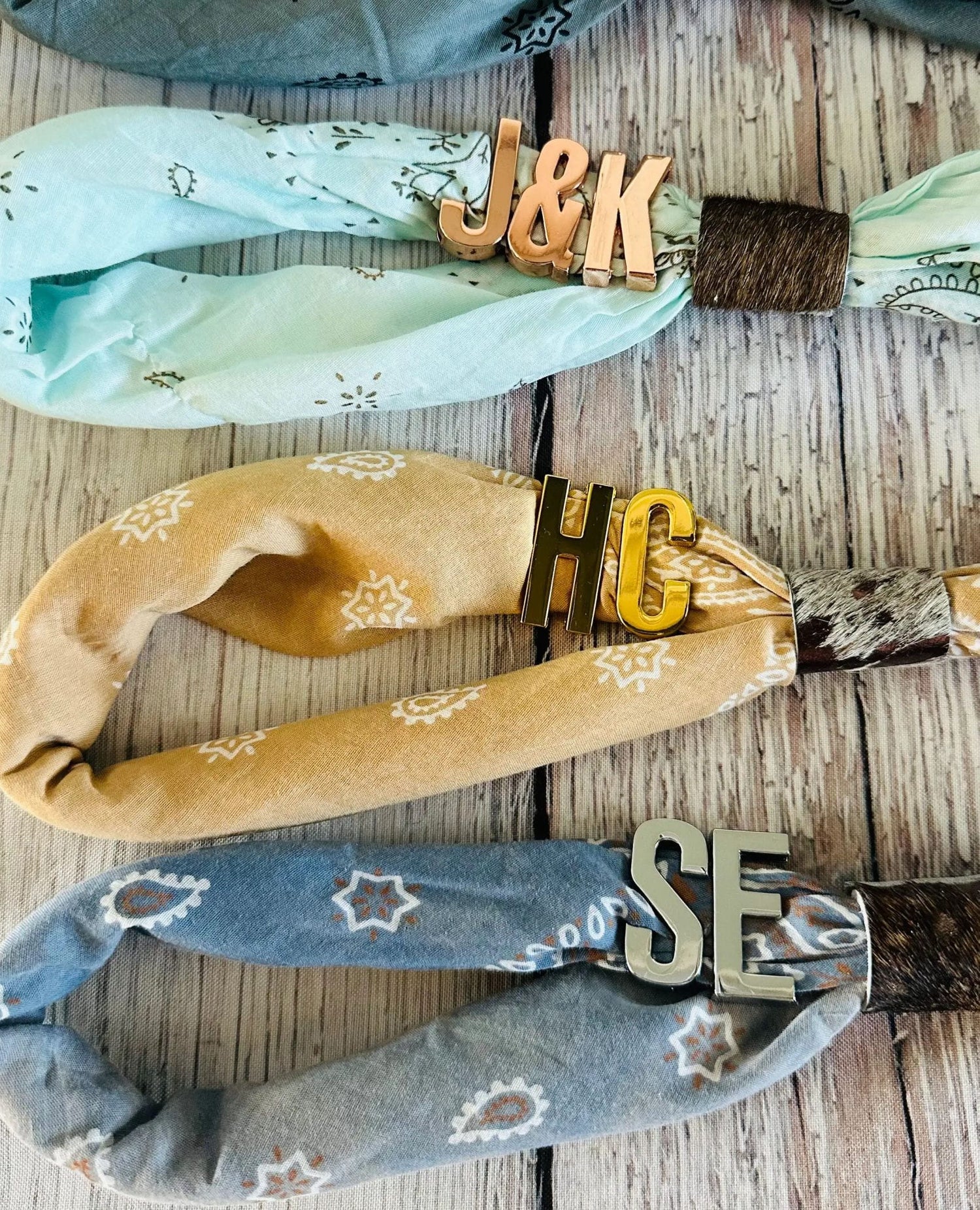 Gold Assorted Bandana Charms