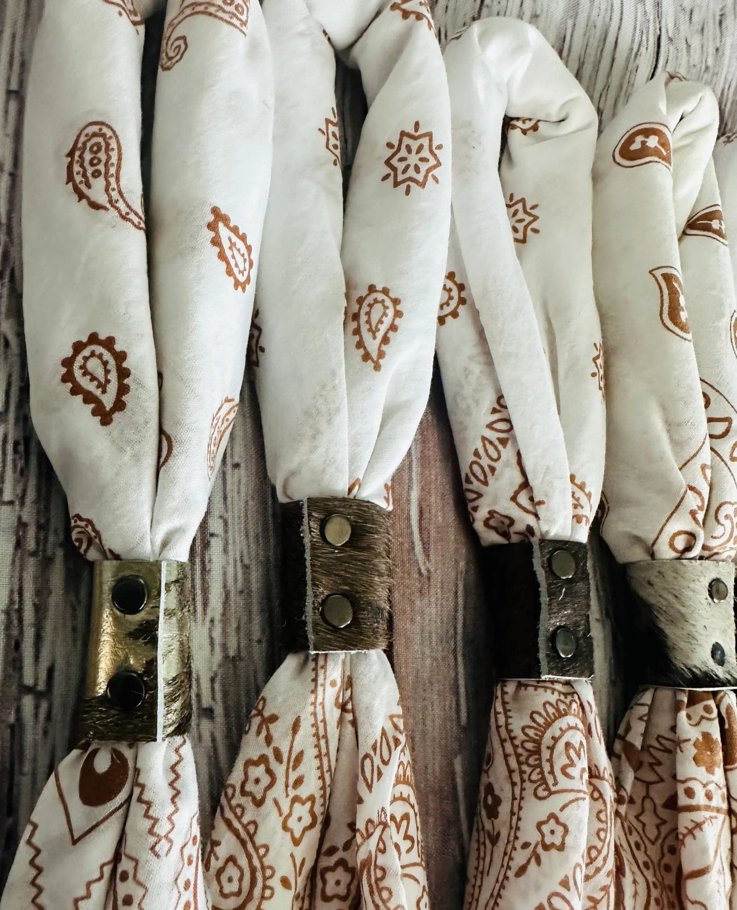 Hand-Dyed Bandana – Vintage White
