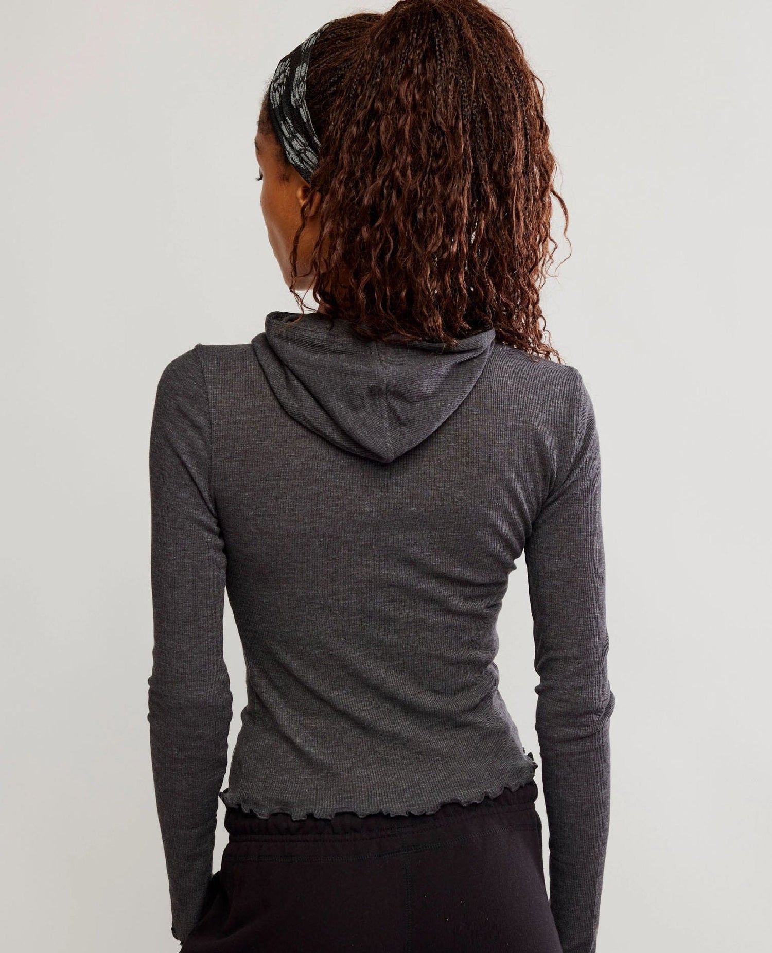 Breathe Easy Long Sleeve Pullover in Black