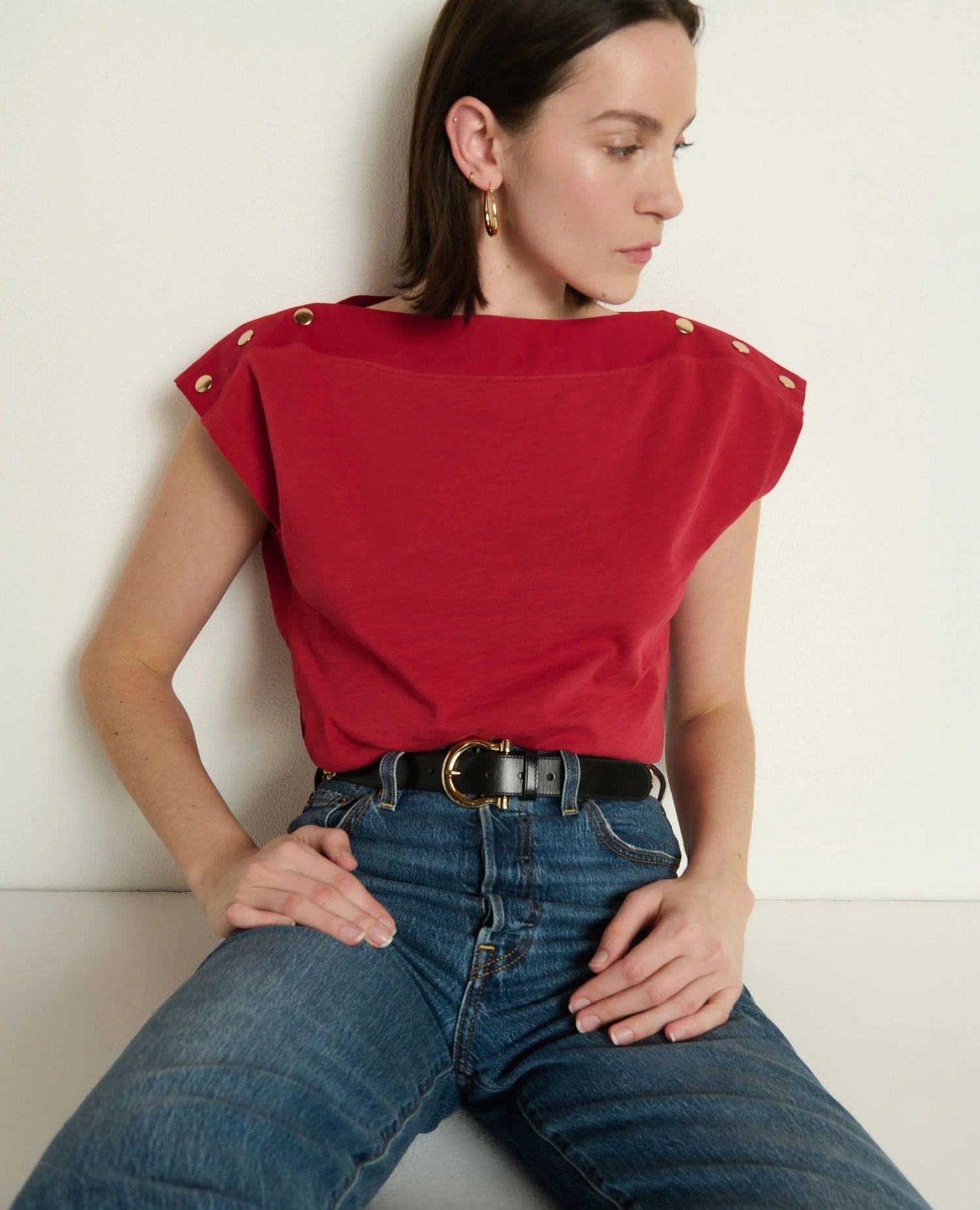 Nation Brooks Snap Top Red