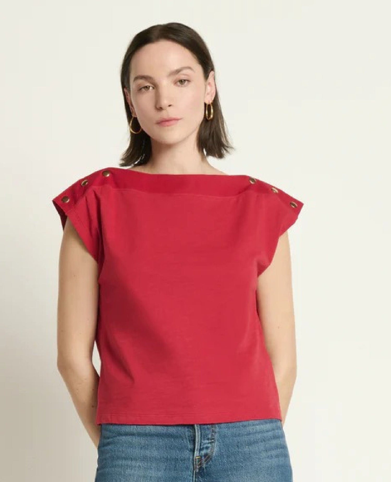 Nation Brooks Snap Top Rio Red