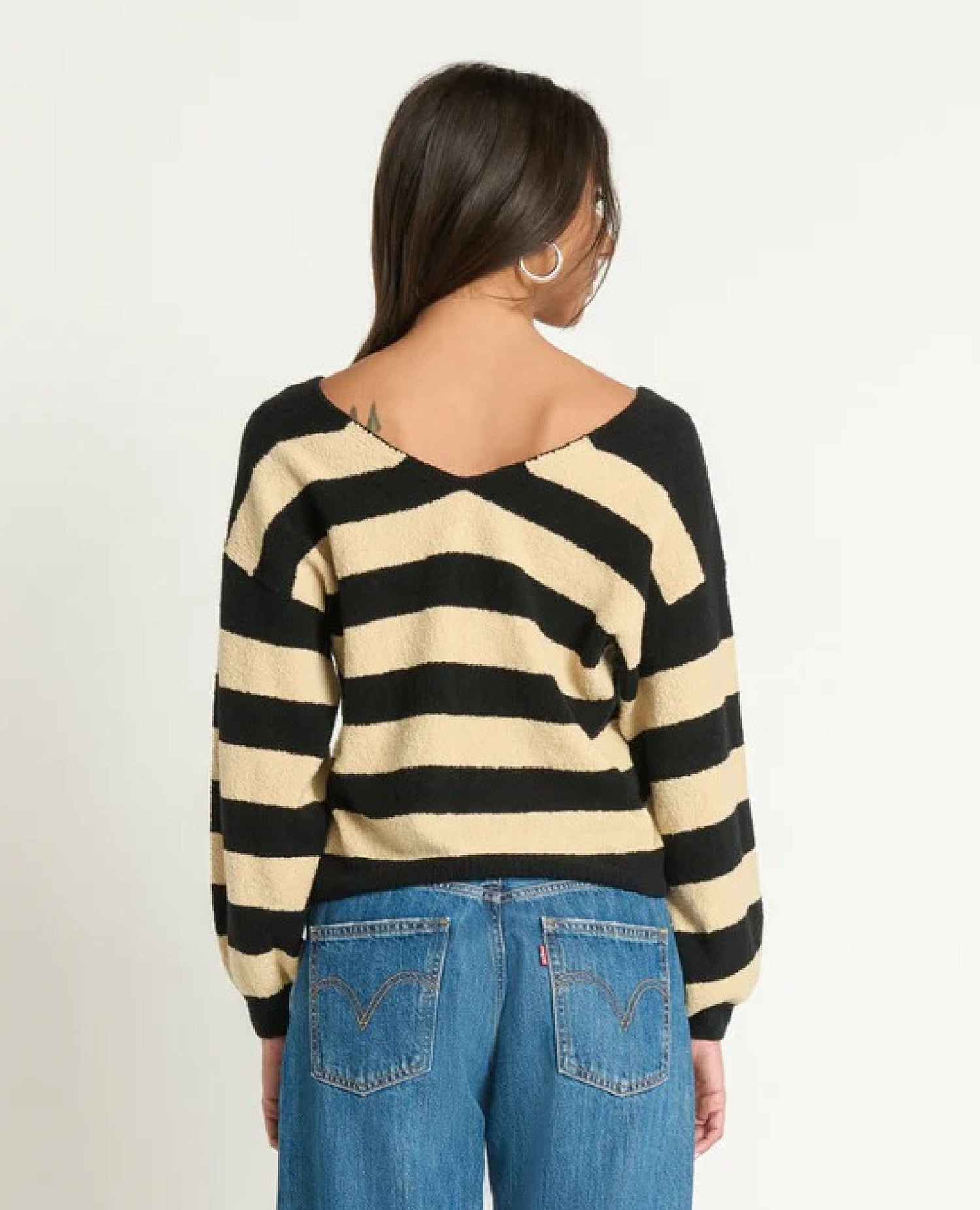 Carmine Butterscotch Stripe Sweater