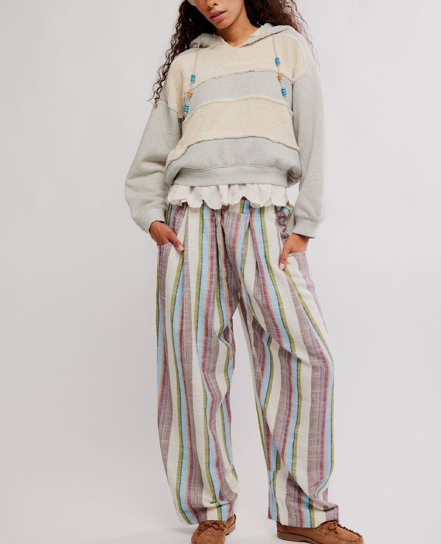 Chambers Stripe Pant Ivory Combo