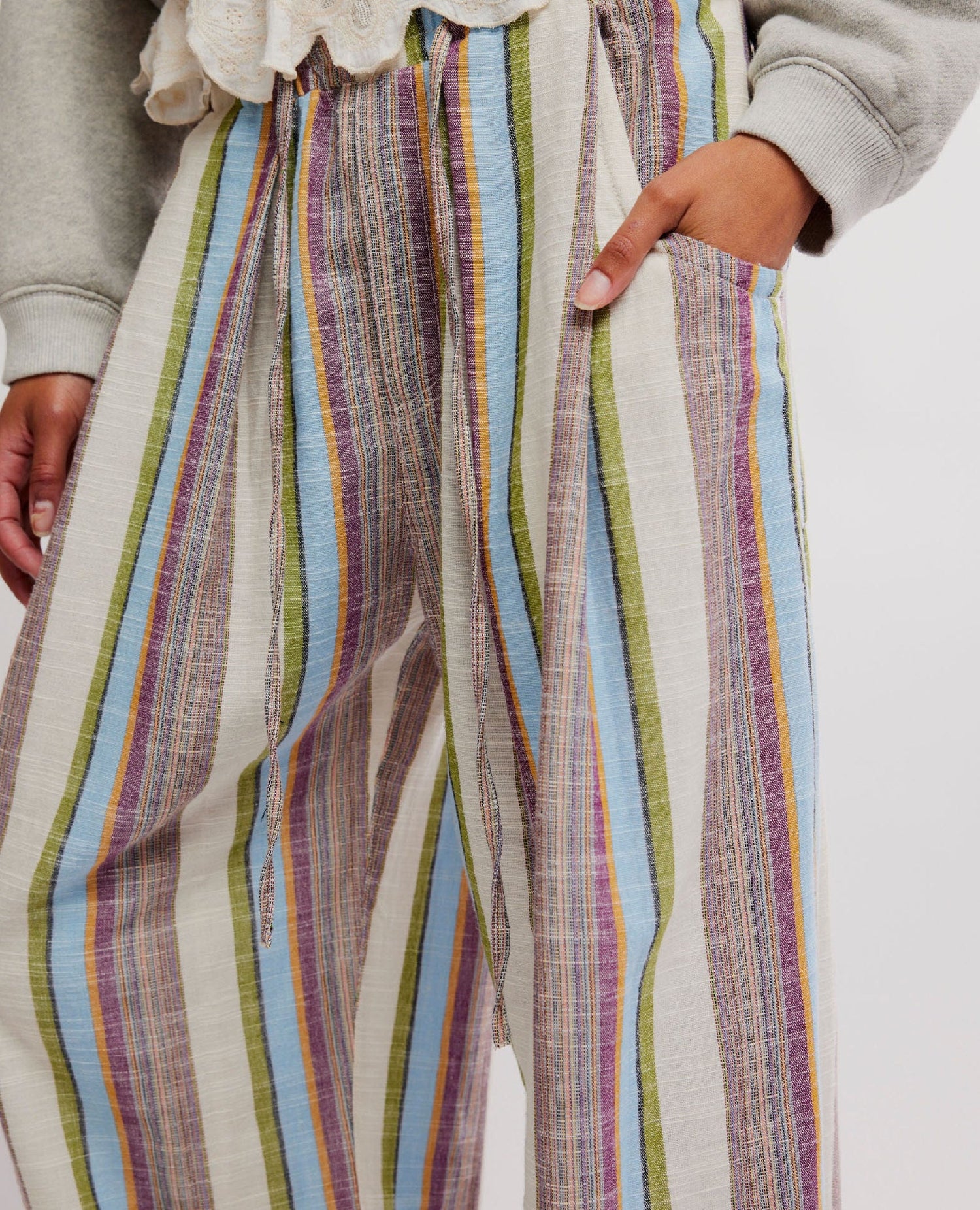 Chambers Stripe Pant Ivory Combo
