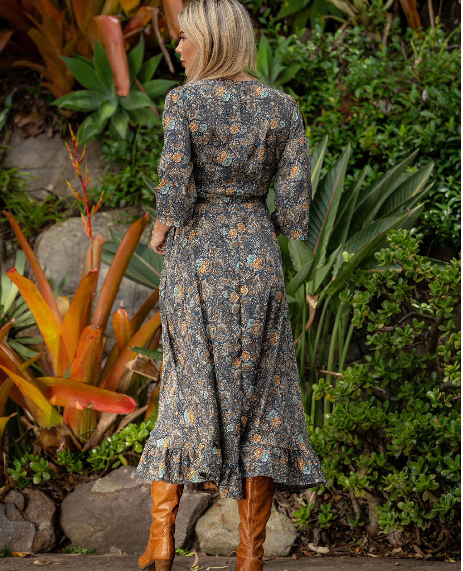 Twilight Long Sleeve Wrap Dress
