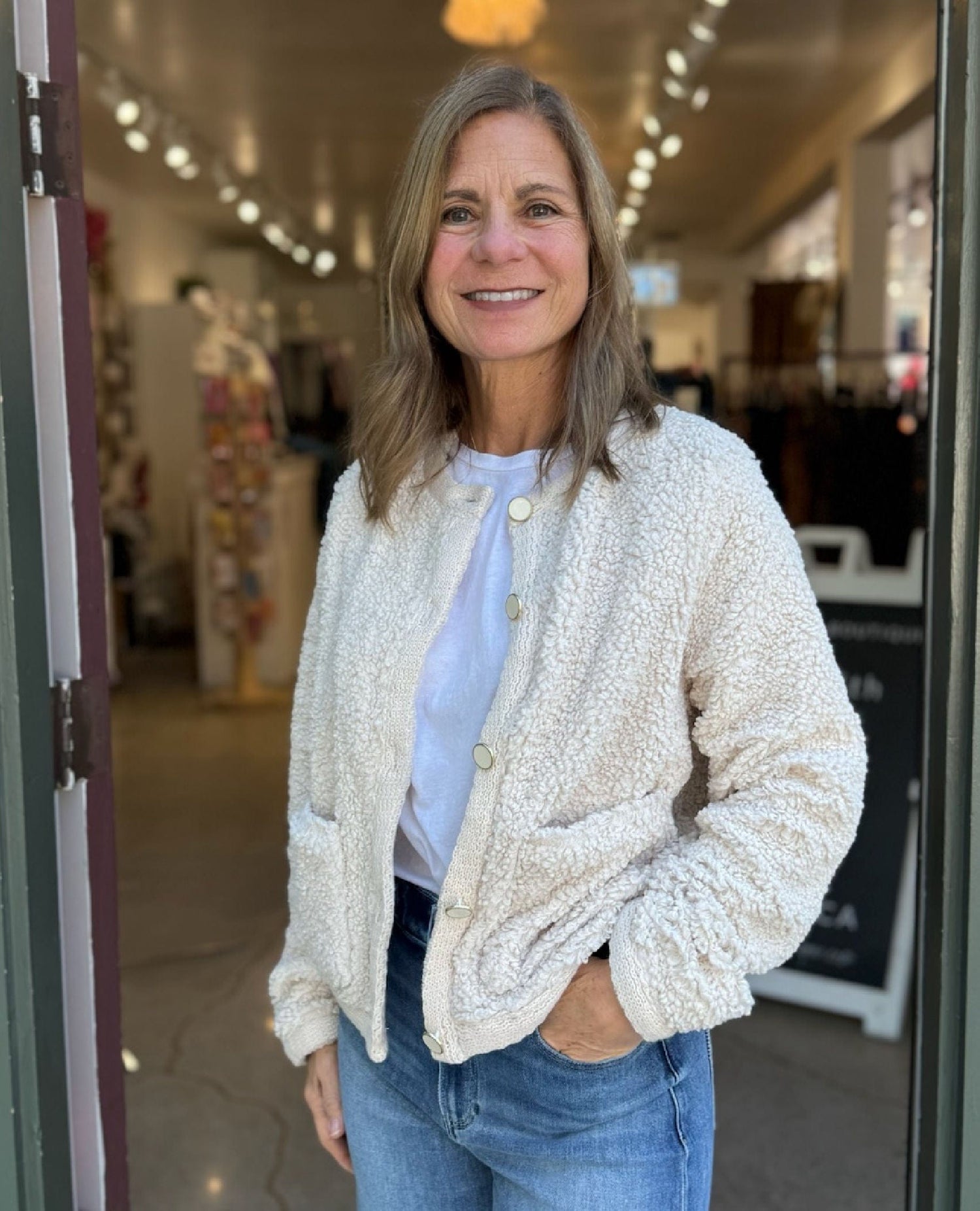 Cuddle Up Cardi Light Oat