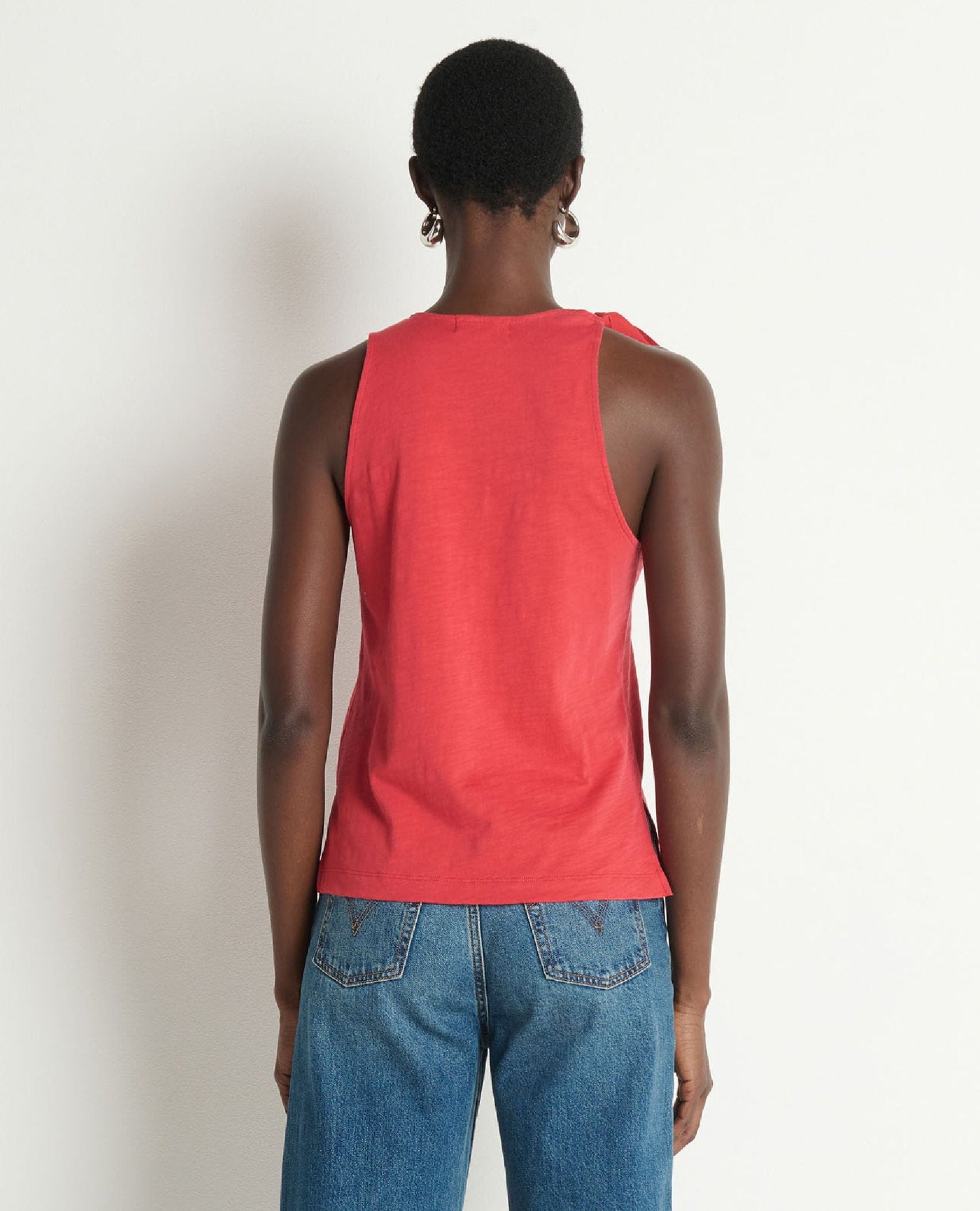 Daniella Bow Tank Heartbeat Red