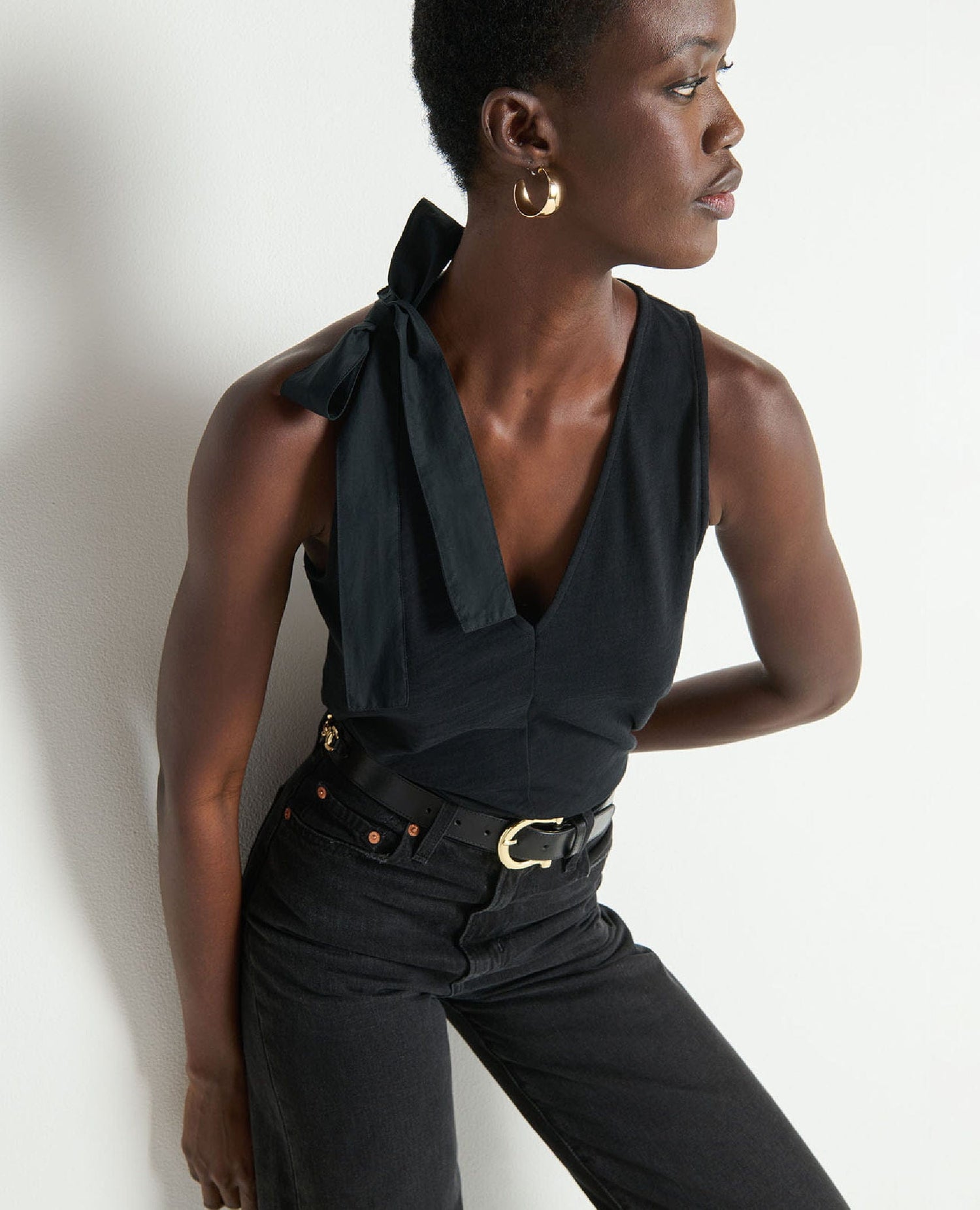 Daniella Tank Jet Black