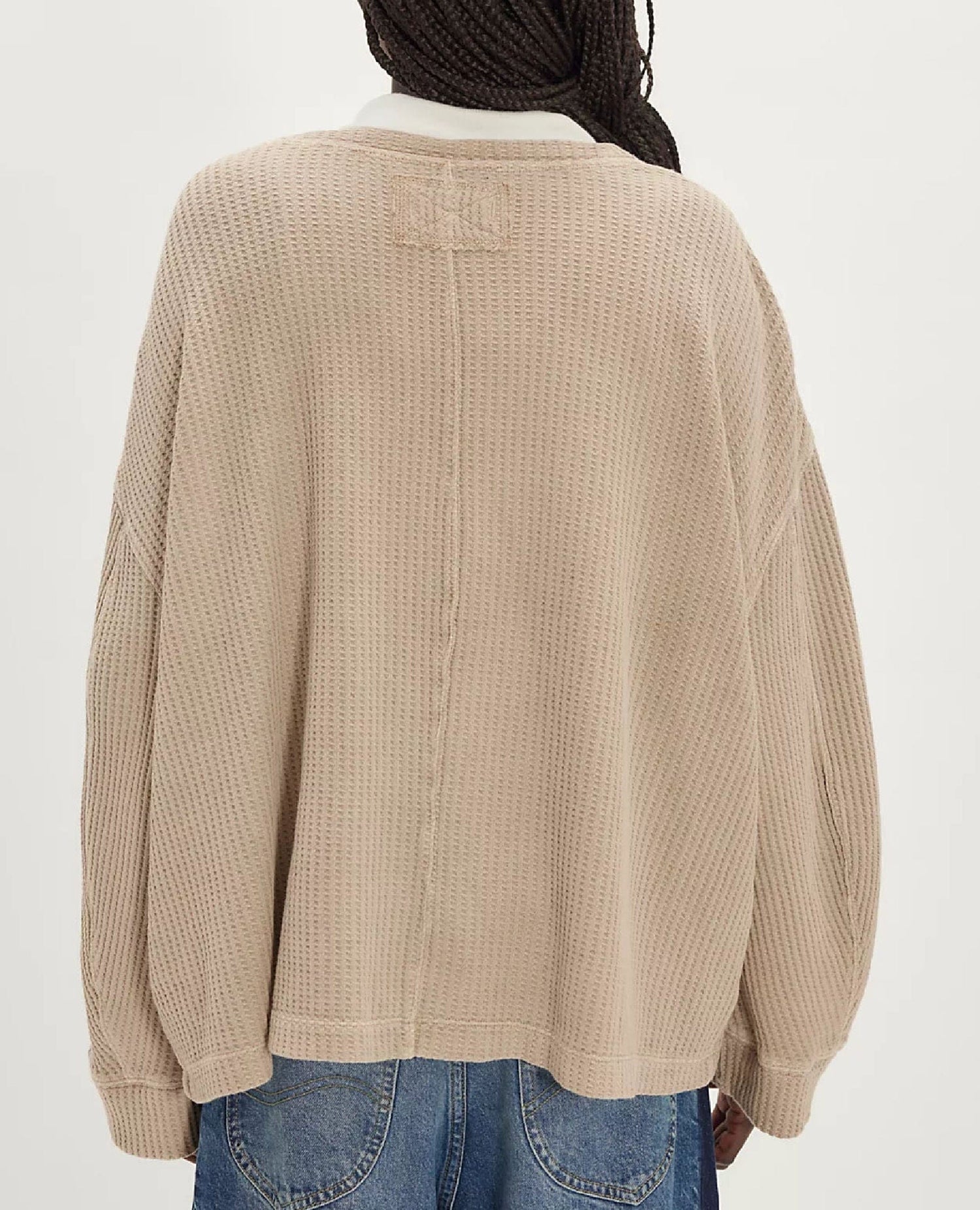 Free People Dawson Long Sleeve Stone