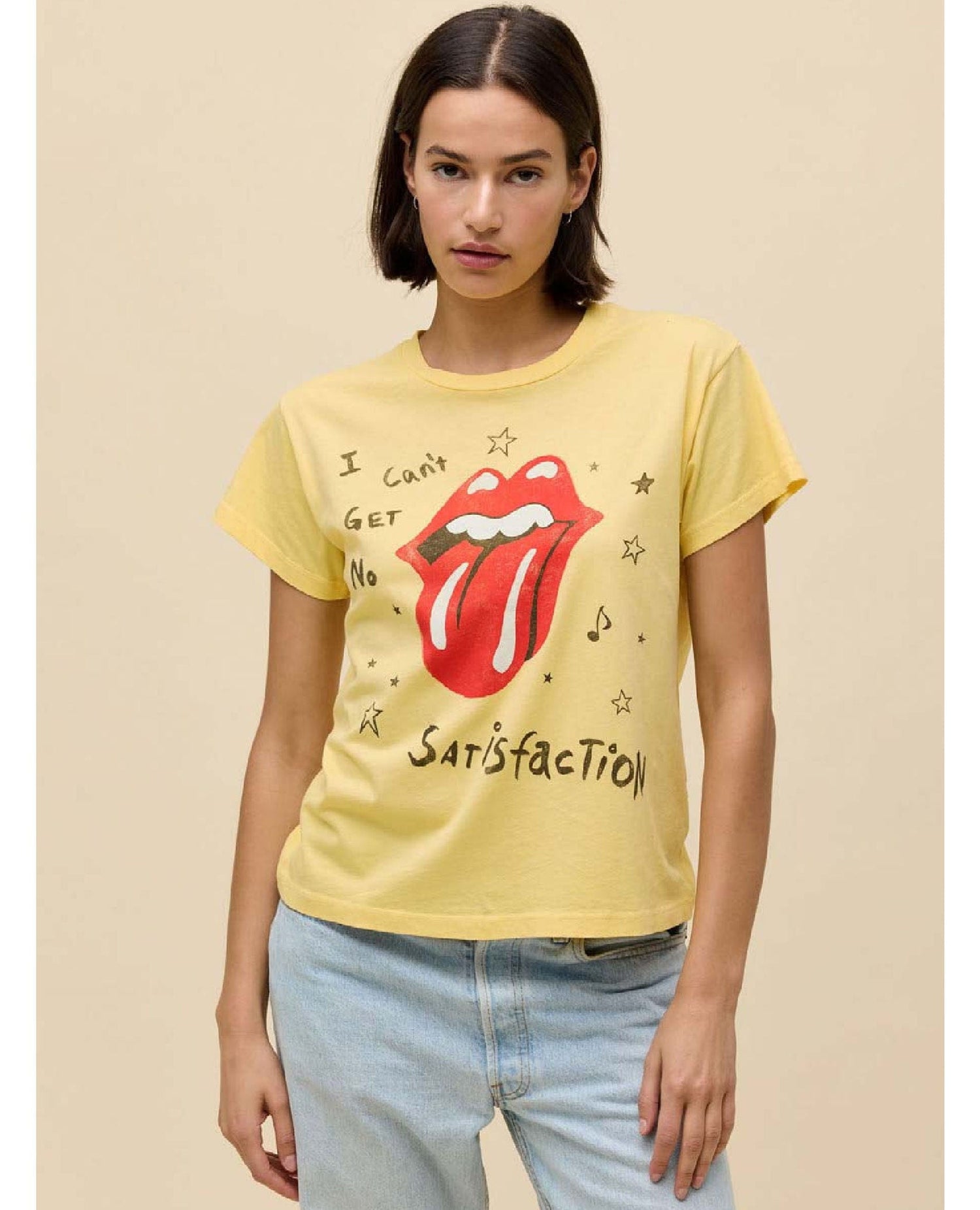 Rolling Stones Poppy Yellow Tee