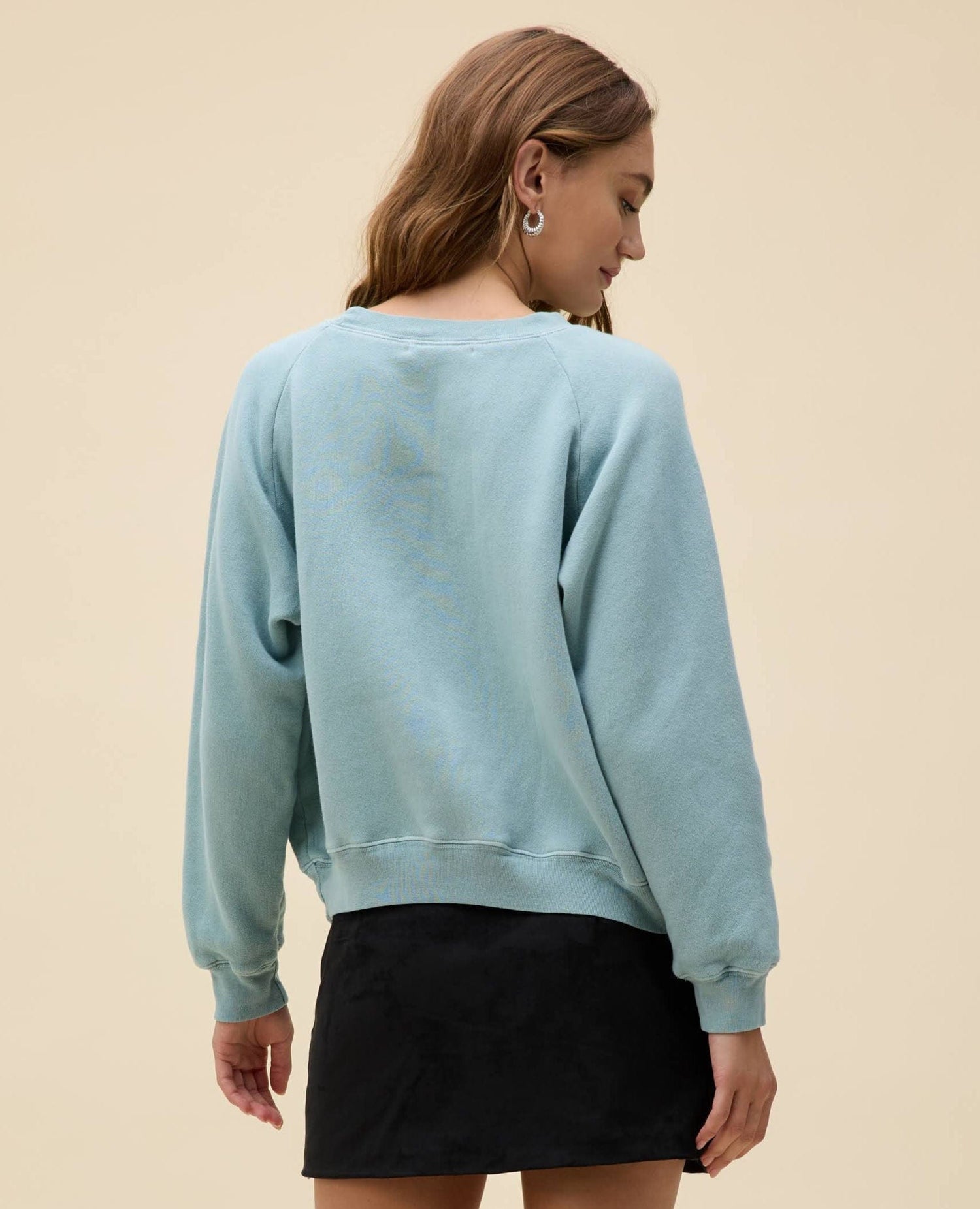 Kiss My Aspen Sweatshirt Powder Blue