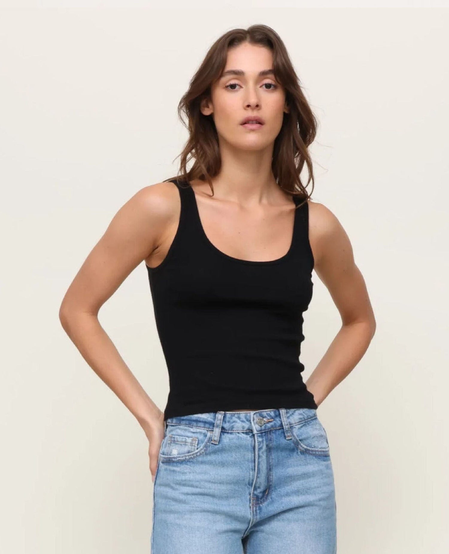 Debbie Perfect Tank Black