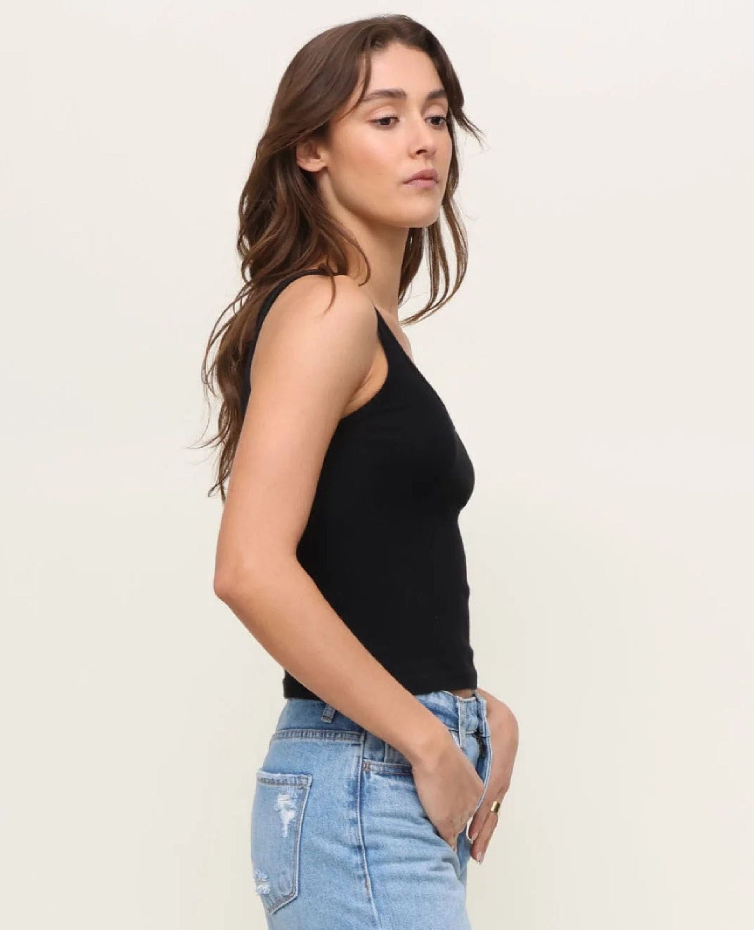 Debbie Perfect Tank Black