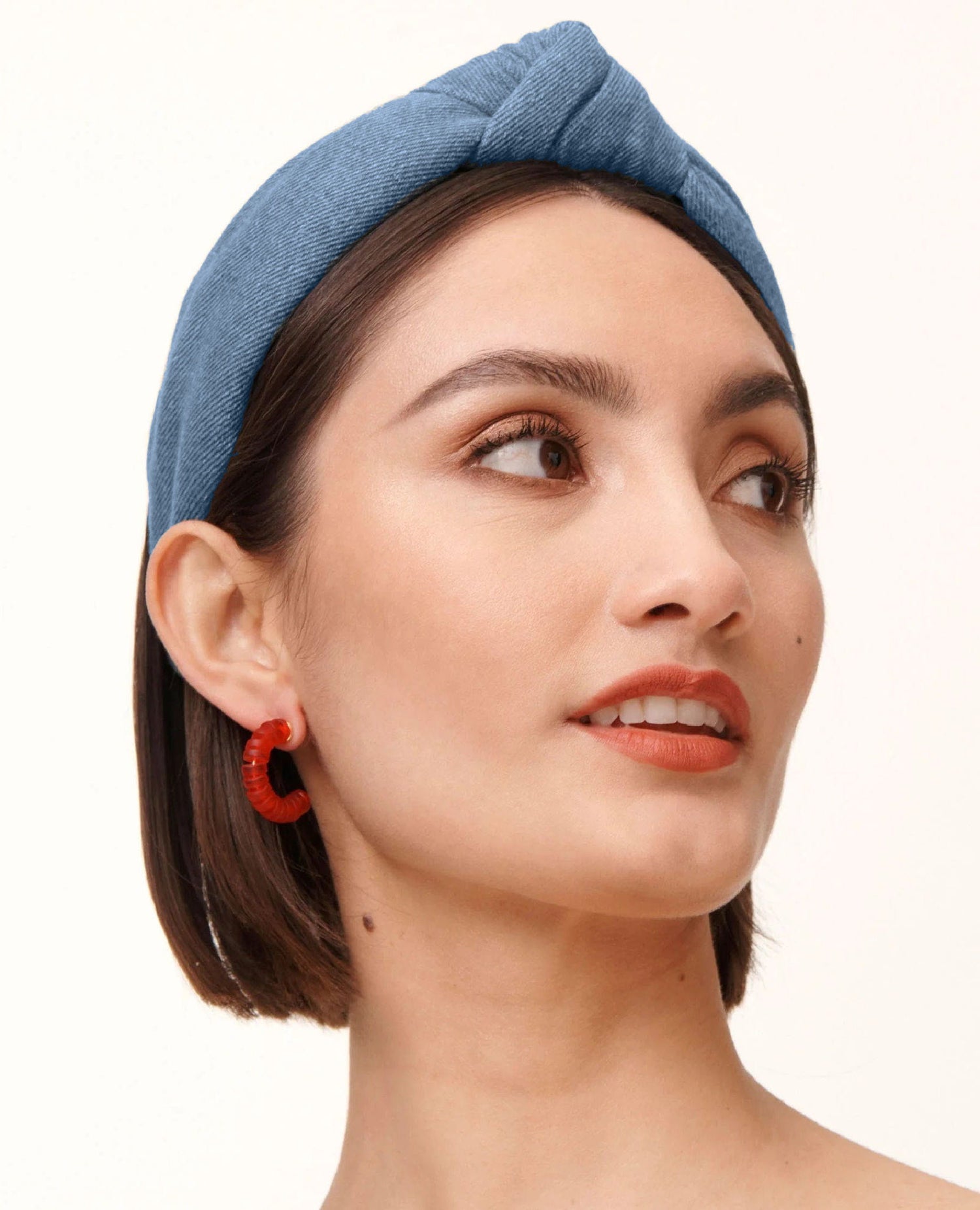 Light Denim Knotted Headband