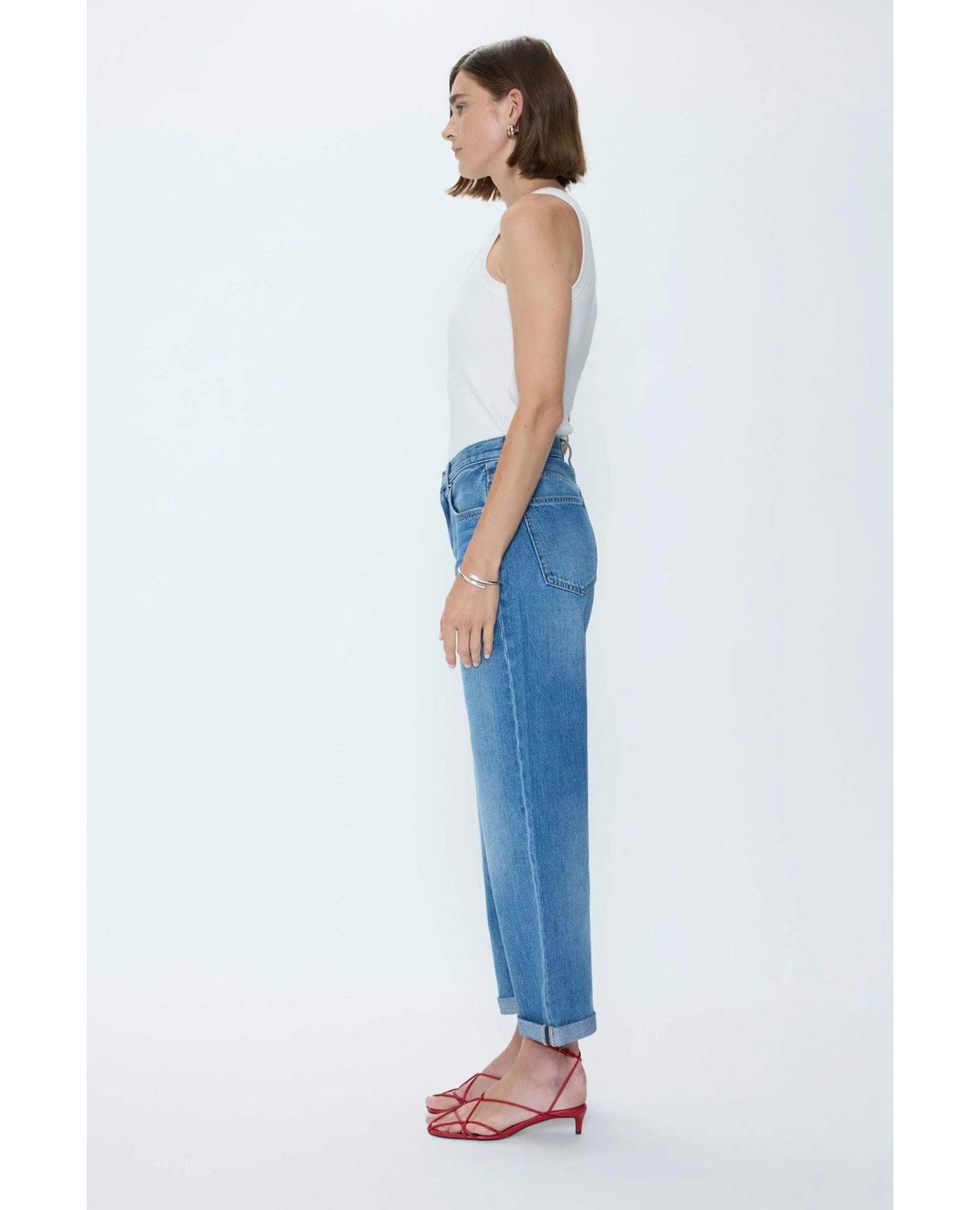 Donny Rolled Hem Boyfriend Jeans in Heartfelt