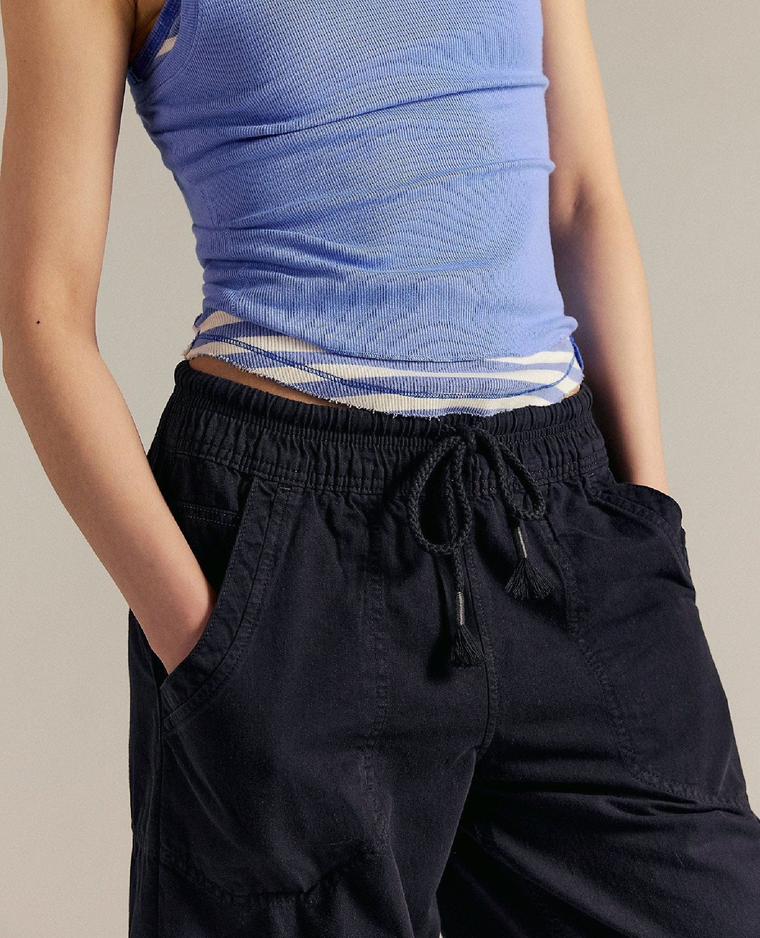 Easy Peasy Pull On Pant in Black