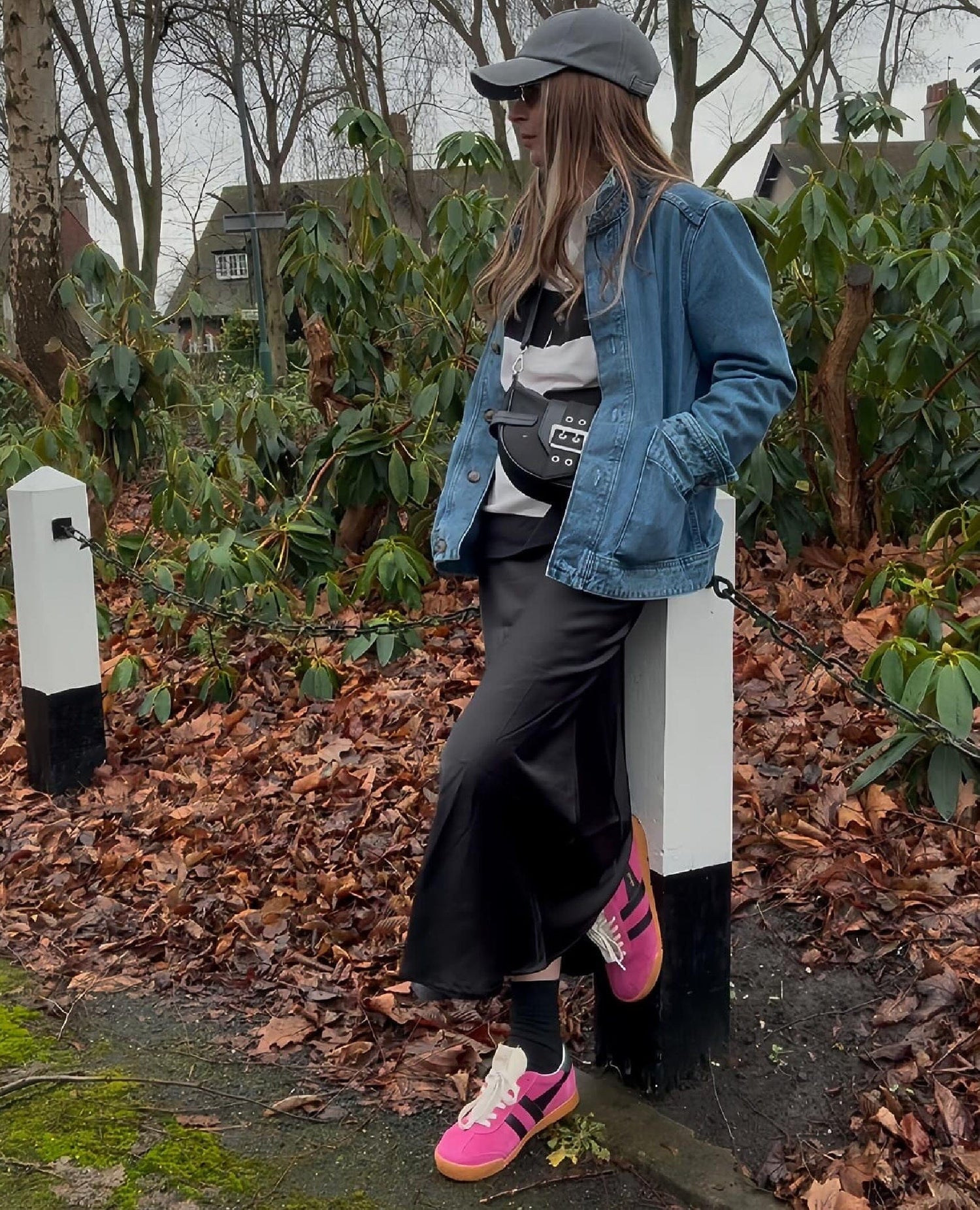 Elan Sneaker Fuchsia Black Evergreen