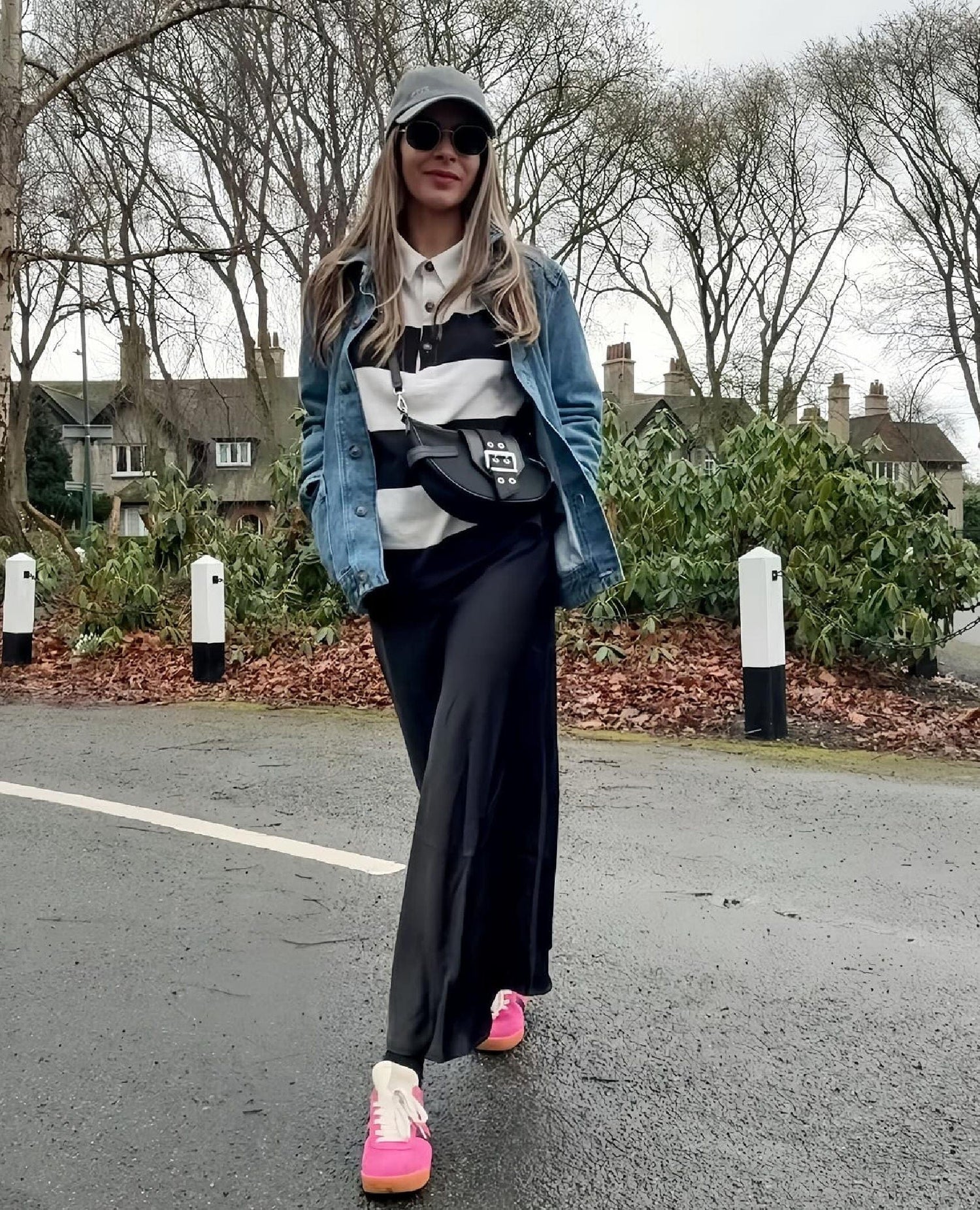 Elan Sneaker Fuchsia Black Evergreen