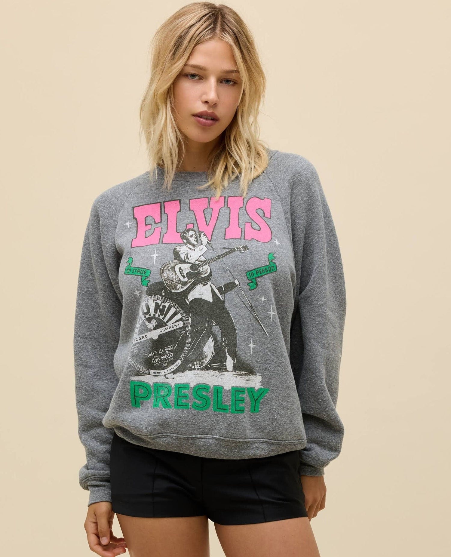 Elvis Records Sweatshirt Grey