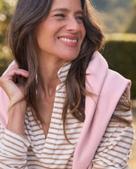 Patrick Camel Stripe Jersey Top