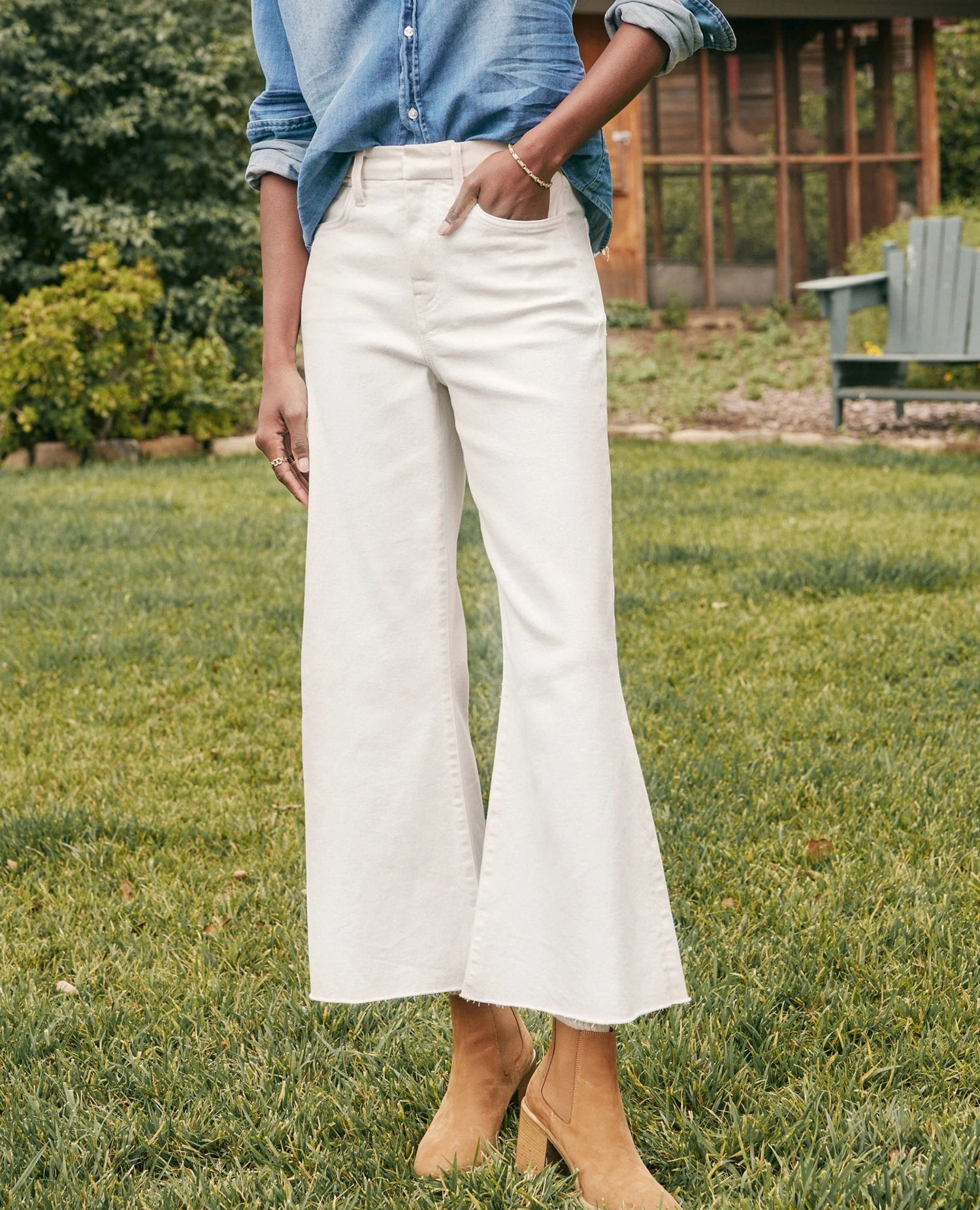 Galway Wide Leg Jean Natural