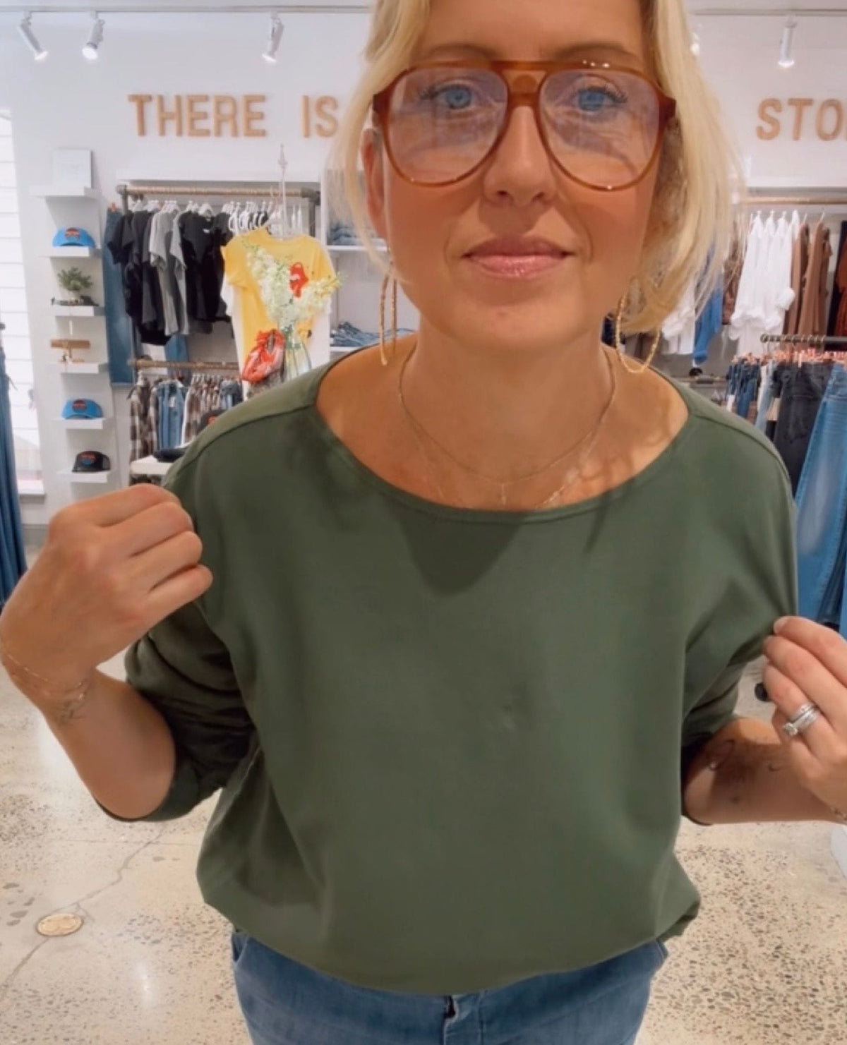 Ella Boatneck LS Tee Nori