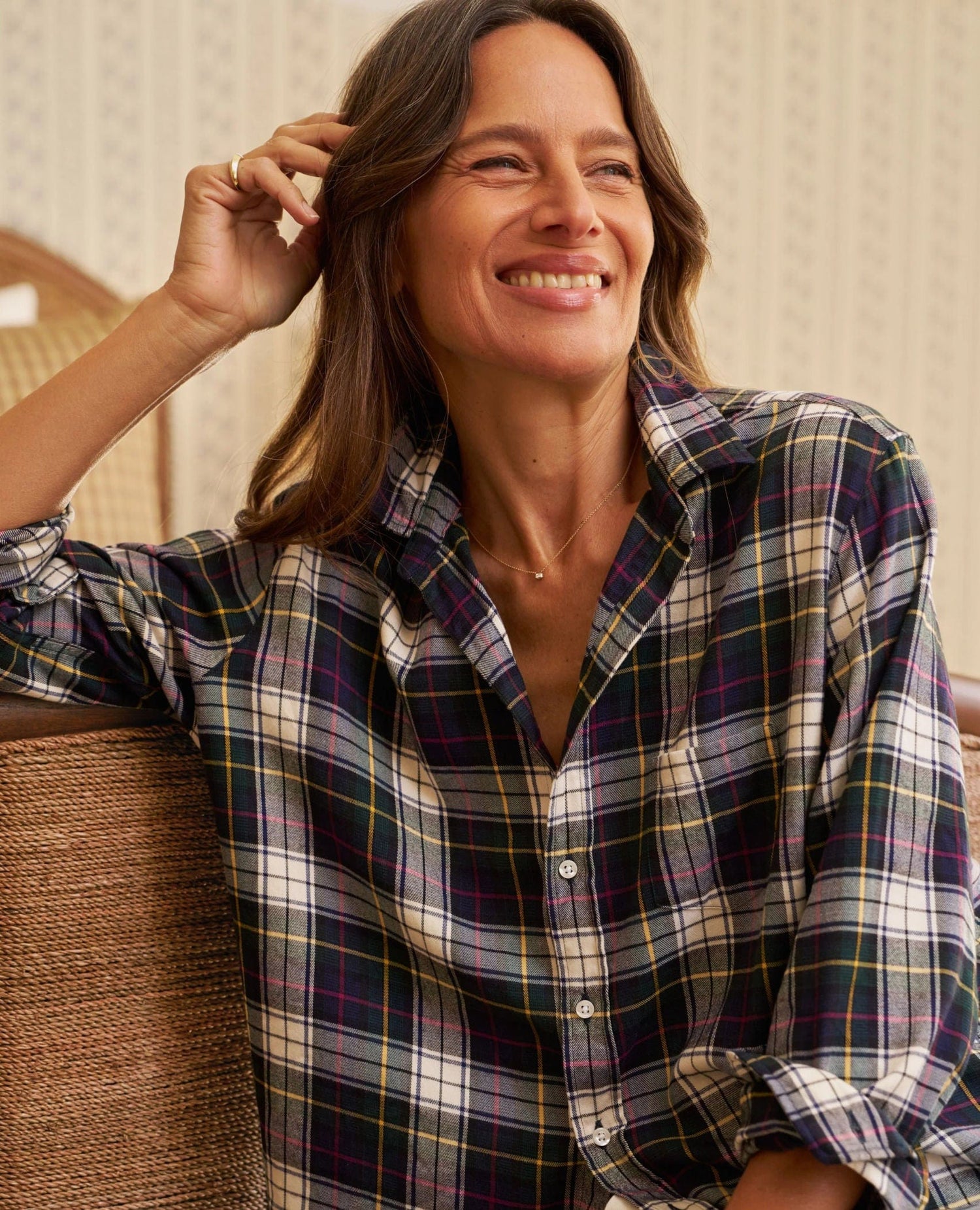 Eileen Westport Plaid Shirt