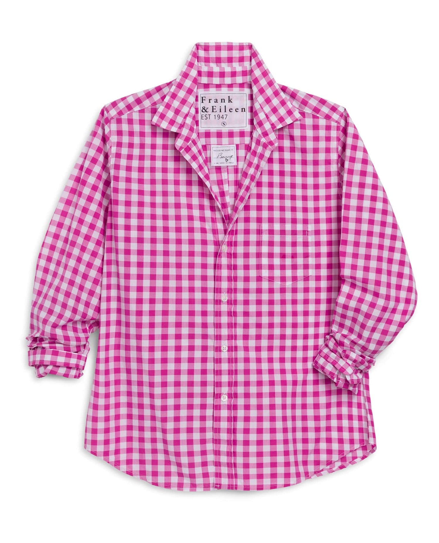 Barry Pink Check Button Down