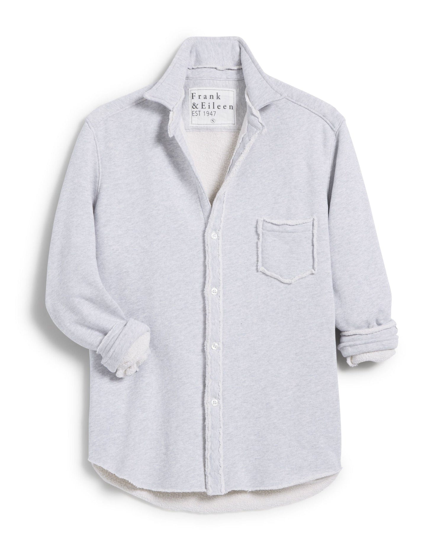 Frank & Eileen Triple Fleece Shacket Gray