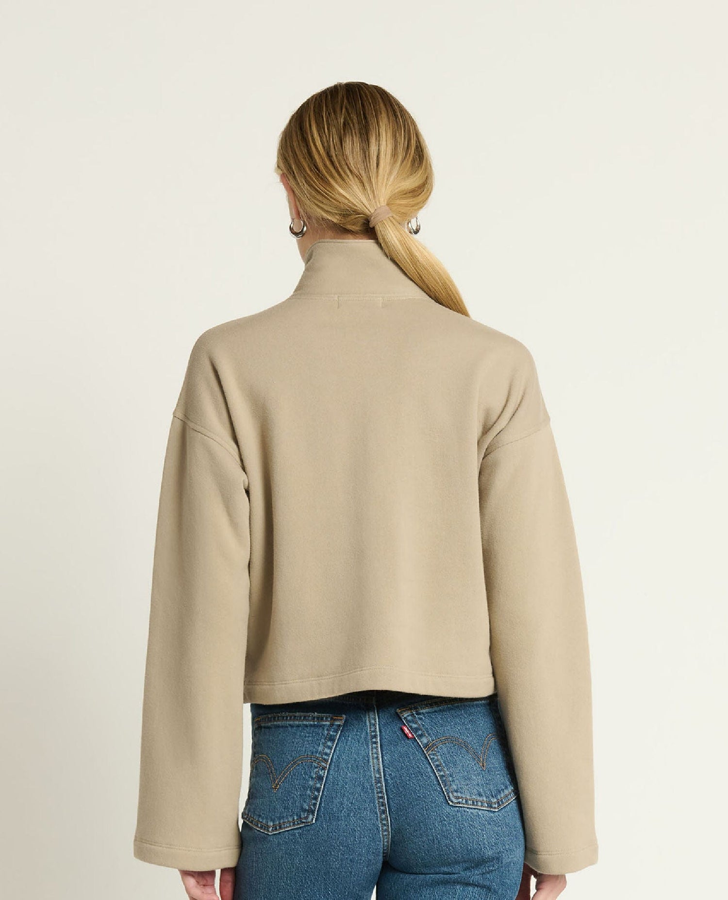 Nation Franz Gold Button Sweatshirt